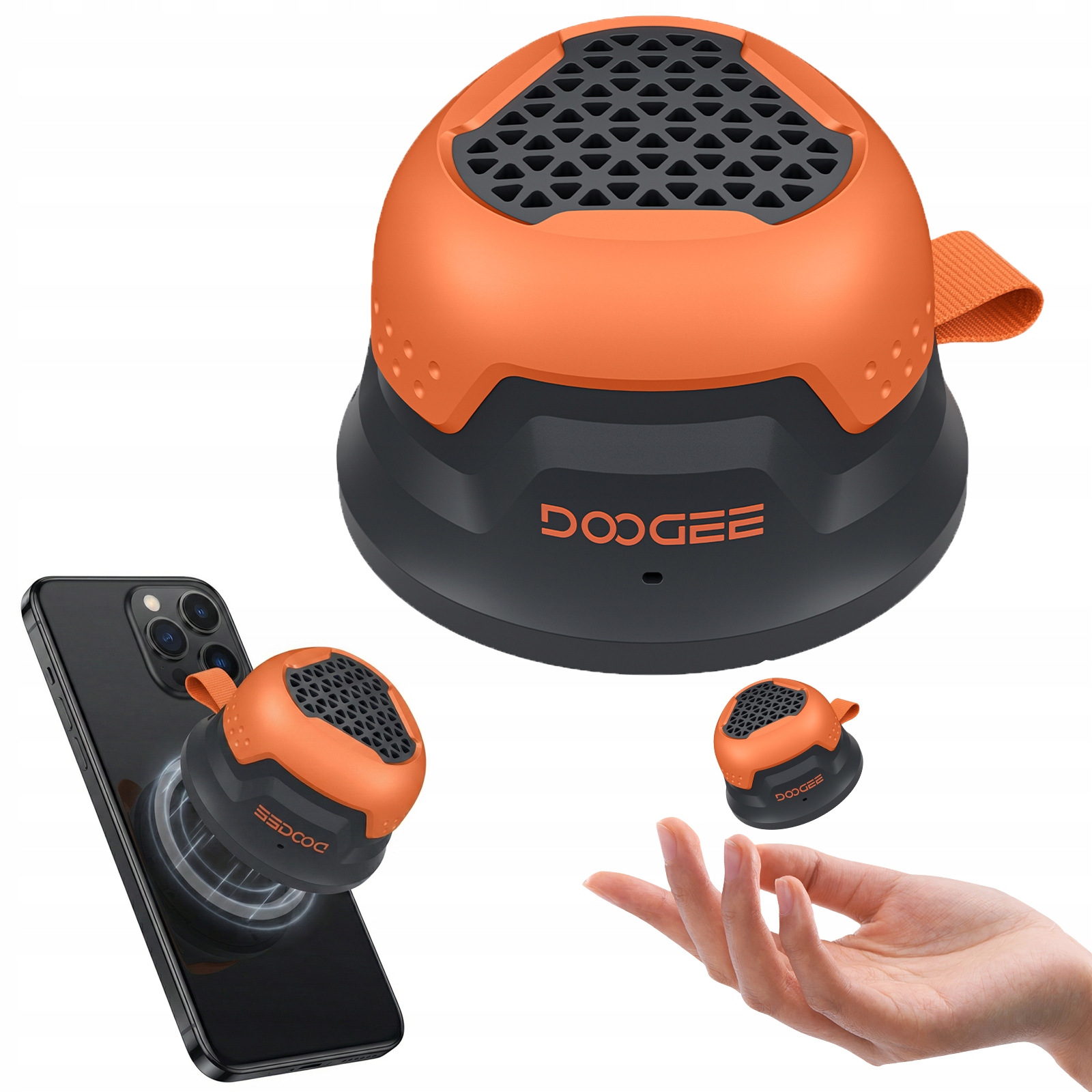 Přenosný Bluetooth reproduktor Doogee snapbeat 5W 12h magnetická karabina