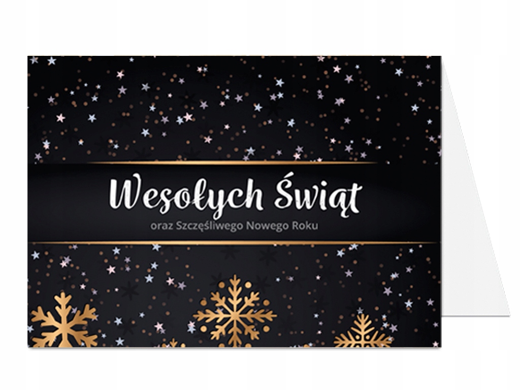 

Firmowe Kartki Świąteczne z Logo 30 sztuk +koperta