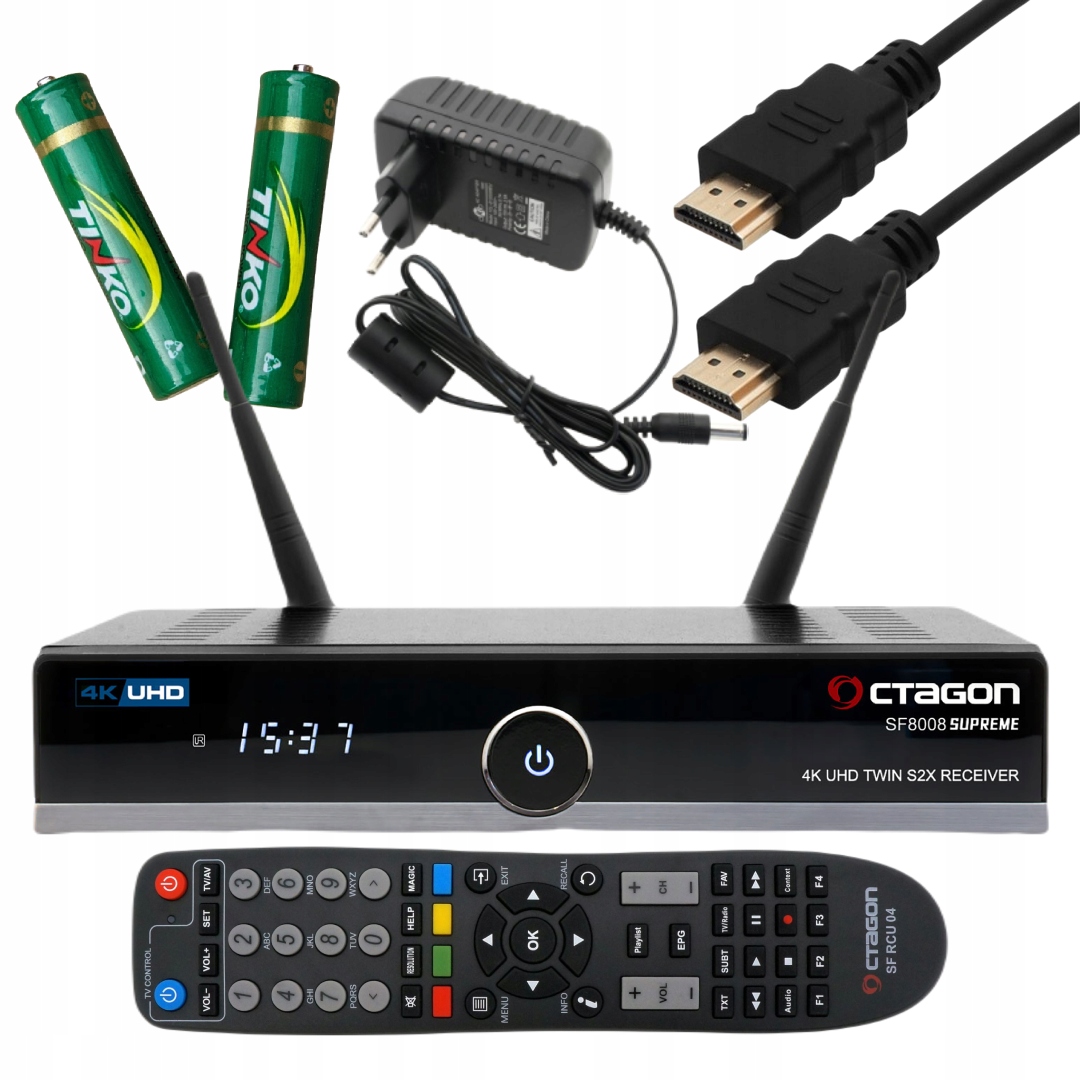 Octagon SF8008 V3 Supreme Twin 4K dekoder Enigma2 Oscam OpenATV 7.6 Pl
