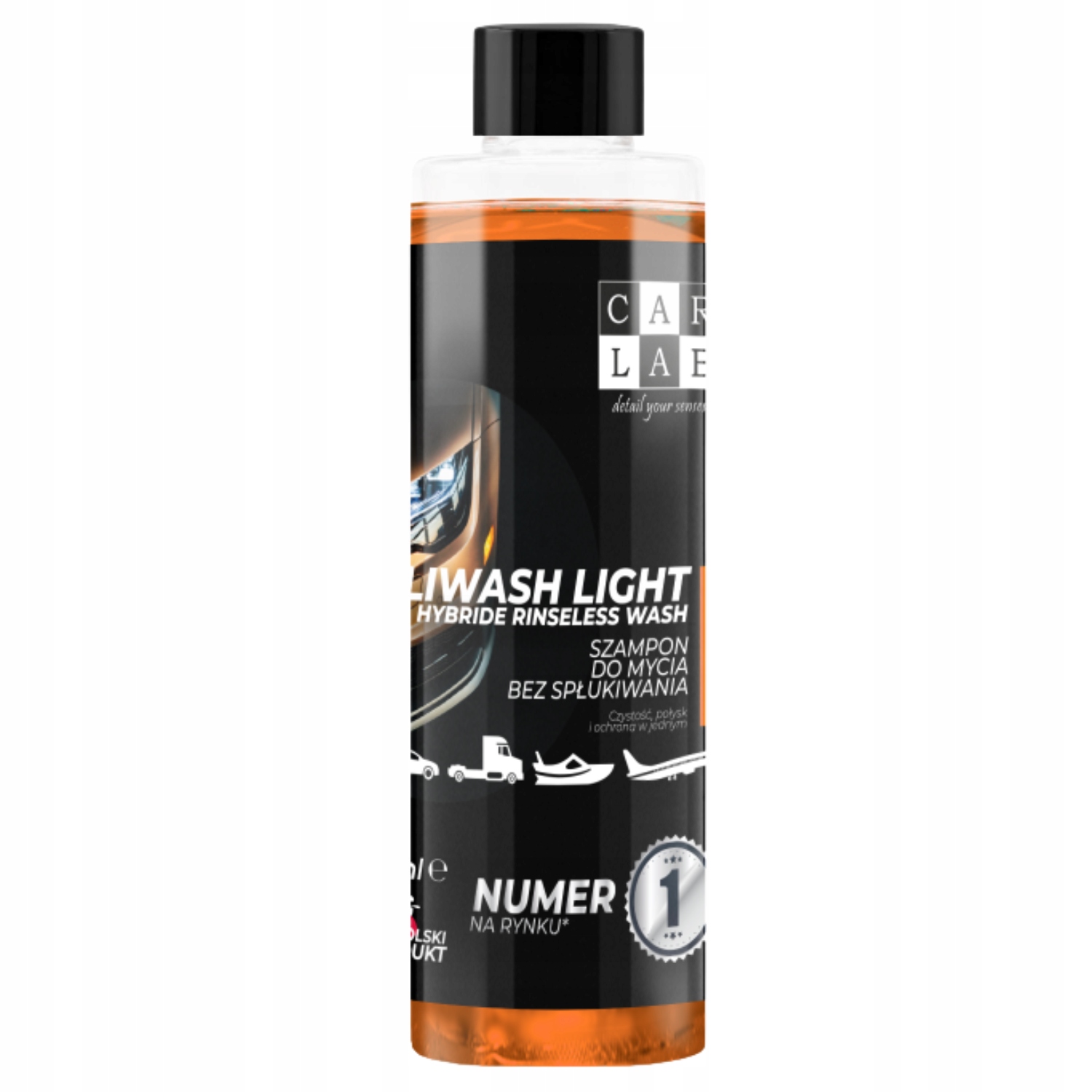 Carlab Poliwash Light 200ML Szampon Polimerowy Rinseless Bez Spłukiwania