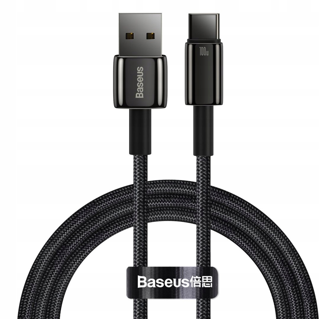 Tungsten Gold kabel przewód Usb-usb-c 480Mb-s 100W 1m czarny