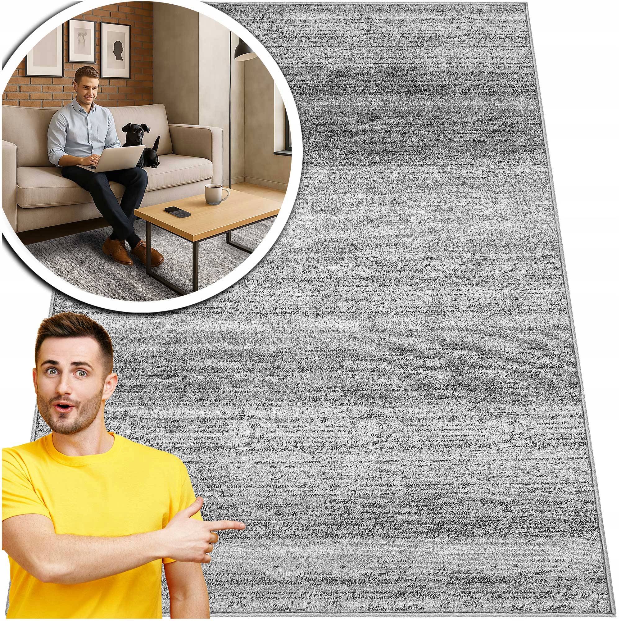 Koberec Do Obývacího Pokoje Šedý Koberec Do Ložnice Pokoje Adventure Loft 280x370