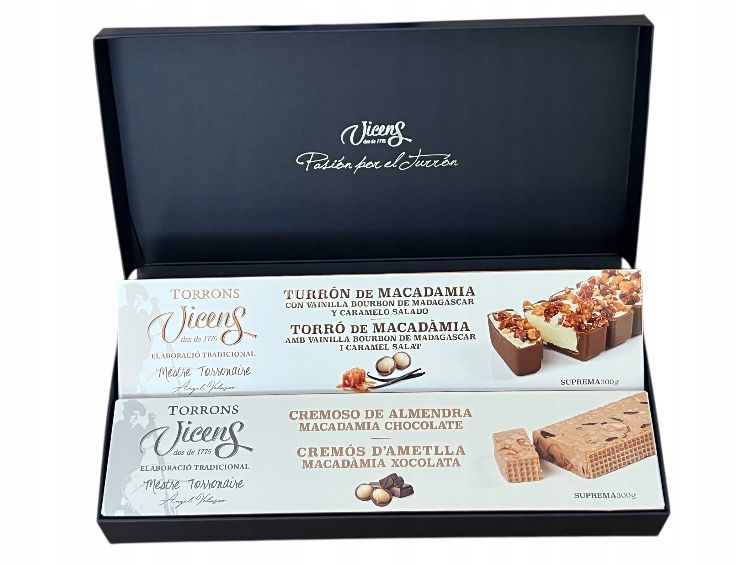 Levně set mandlového nugátu s makadamovými ořechy