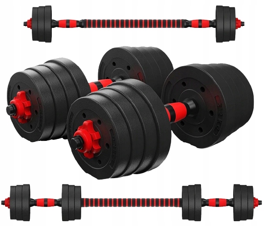

Hantle regulowane 2 x 15kg sztanga gryf hantelki