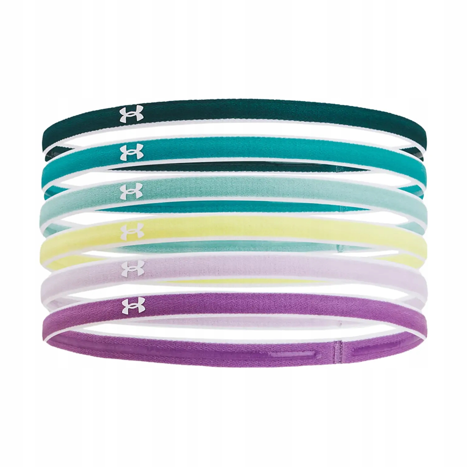 OPASKA SPORTOWA NA GŁOWĘ UNDER ARMOUR ELASTYCZNA UNISEX ZESTAW 6PAK 1286016