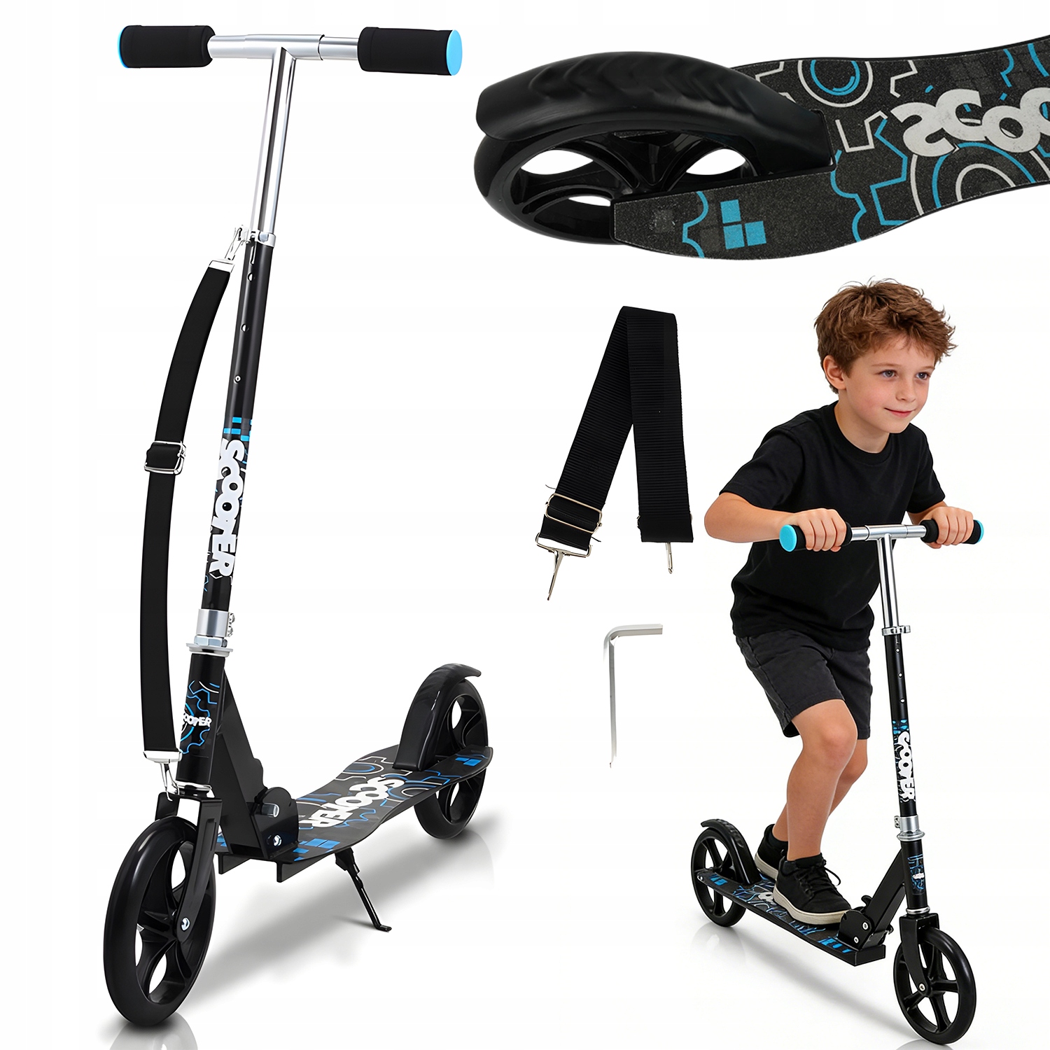 Hulajnoga Balansowa Solidna Do 80 Kg Składana Hulajnoga Miejska Dla Dzieci