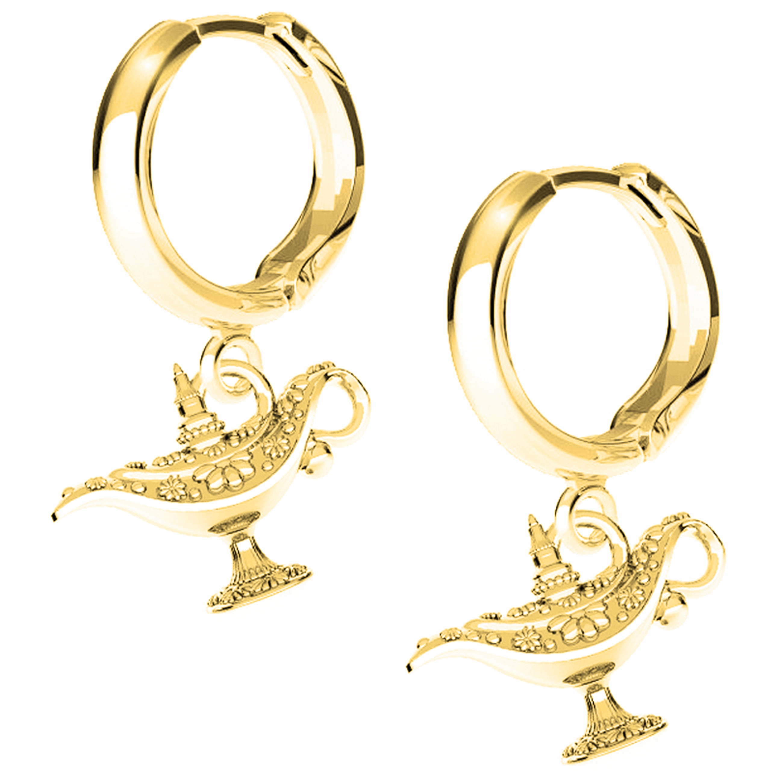 Náušnice zlaté Lampa Aladin 925