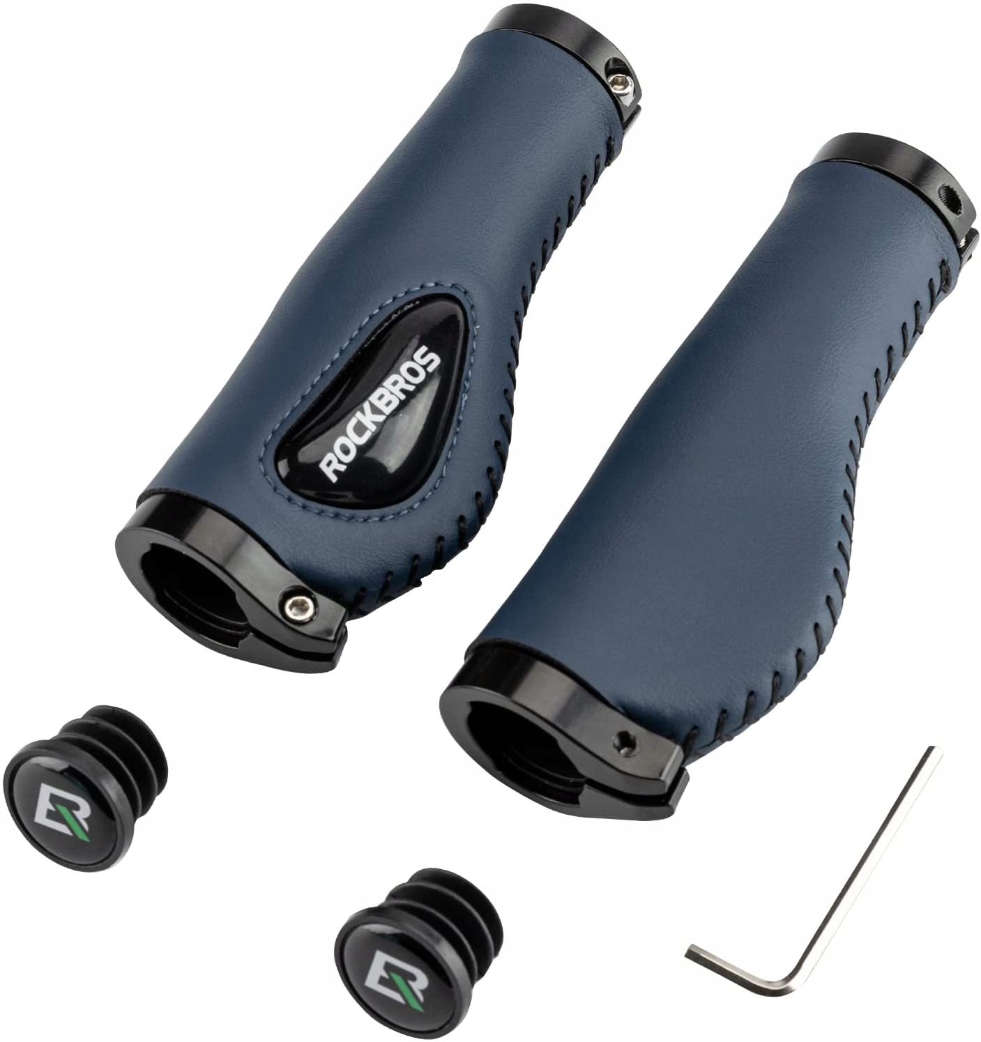 Rockbros Gripy Rowerowe Chwyty Antypoślizgowe o Średnicy 22,2mm Niebieskie