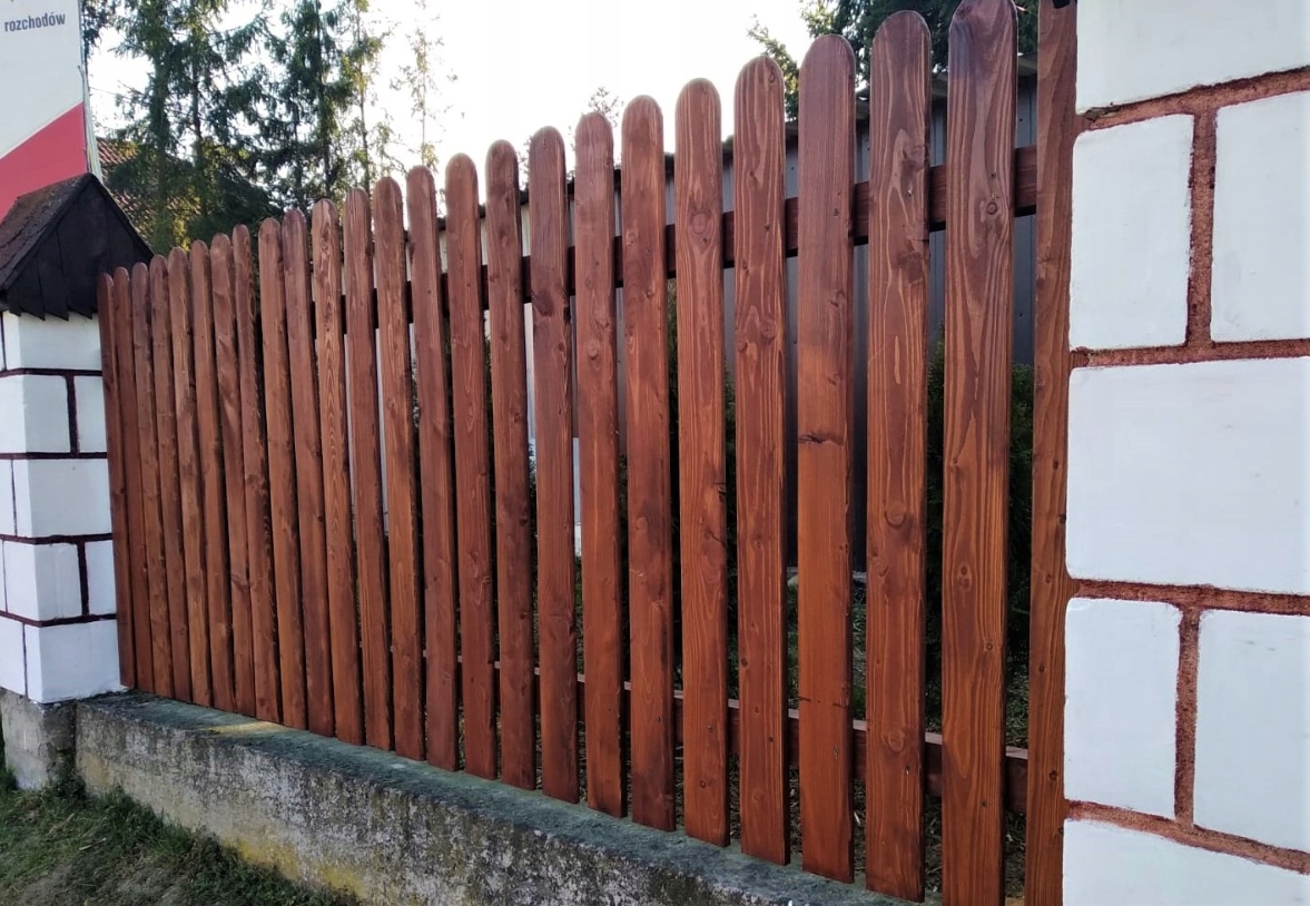 Sztachety z MODRZEWIA 80cm ogrodzenia, płoty Szerokość elementu 9 cm