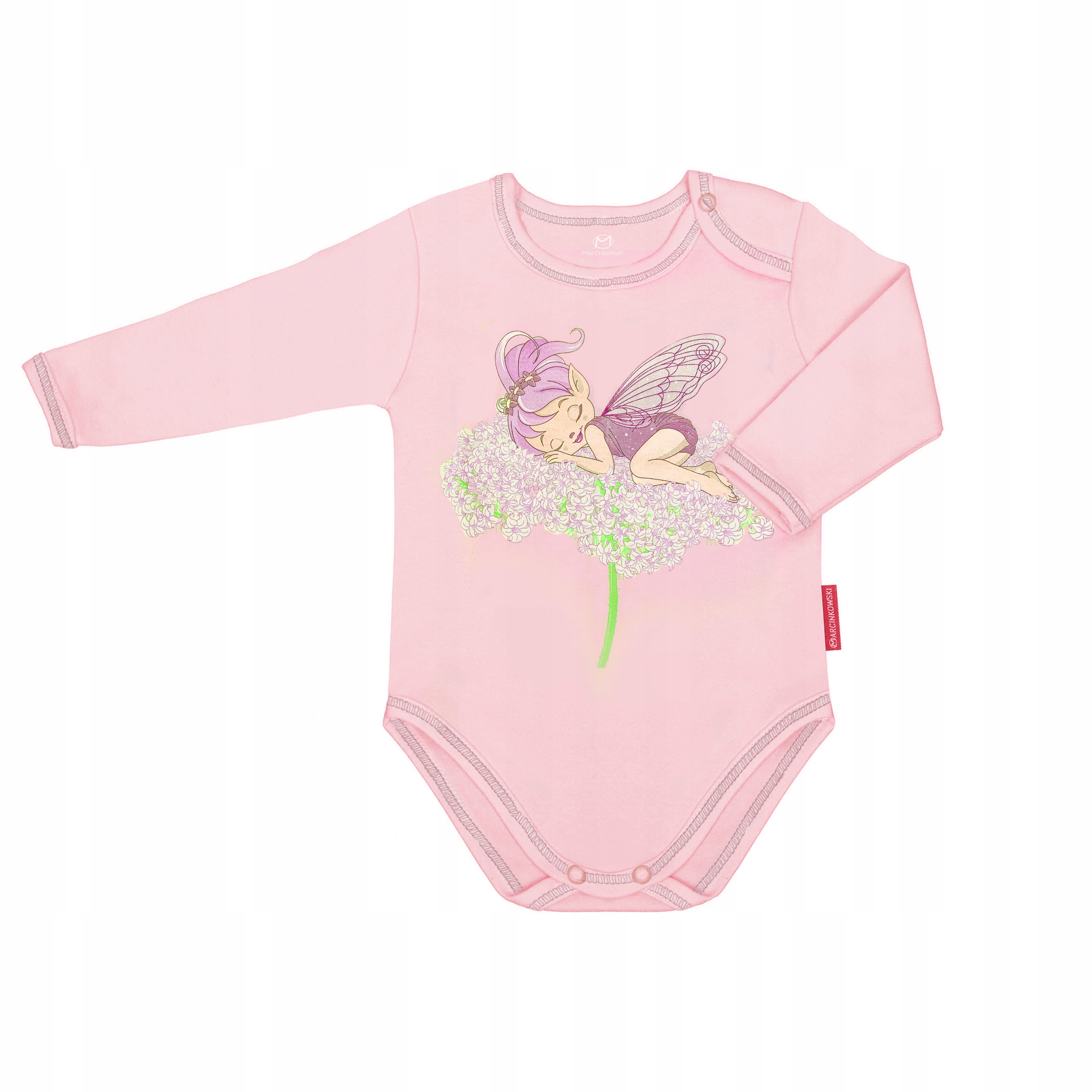 

Body Z Nadrukiem Elfa Różowe 100% Bawełna Roz. 98