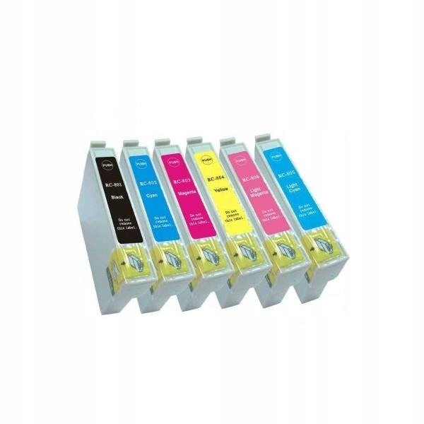 

6x Tusz Do Epson T0801-T0806 PX650 PX710W R285