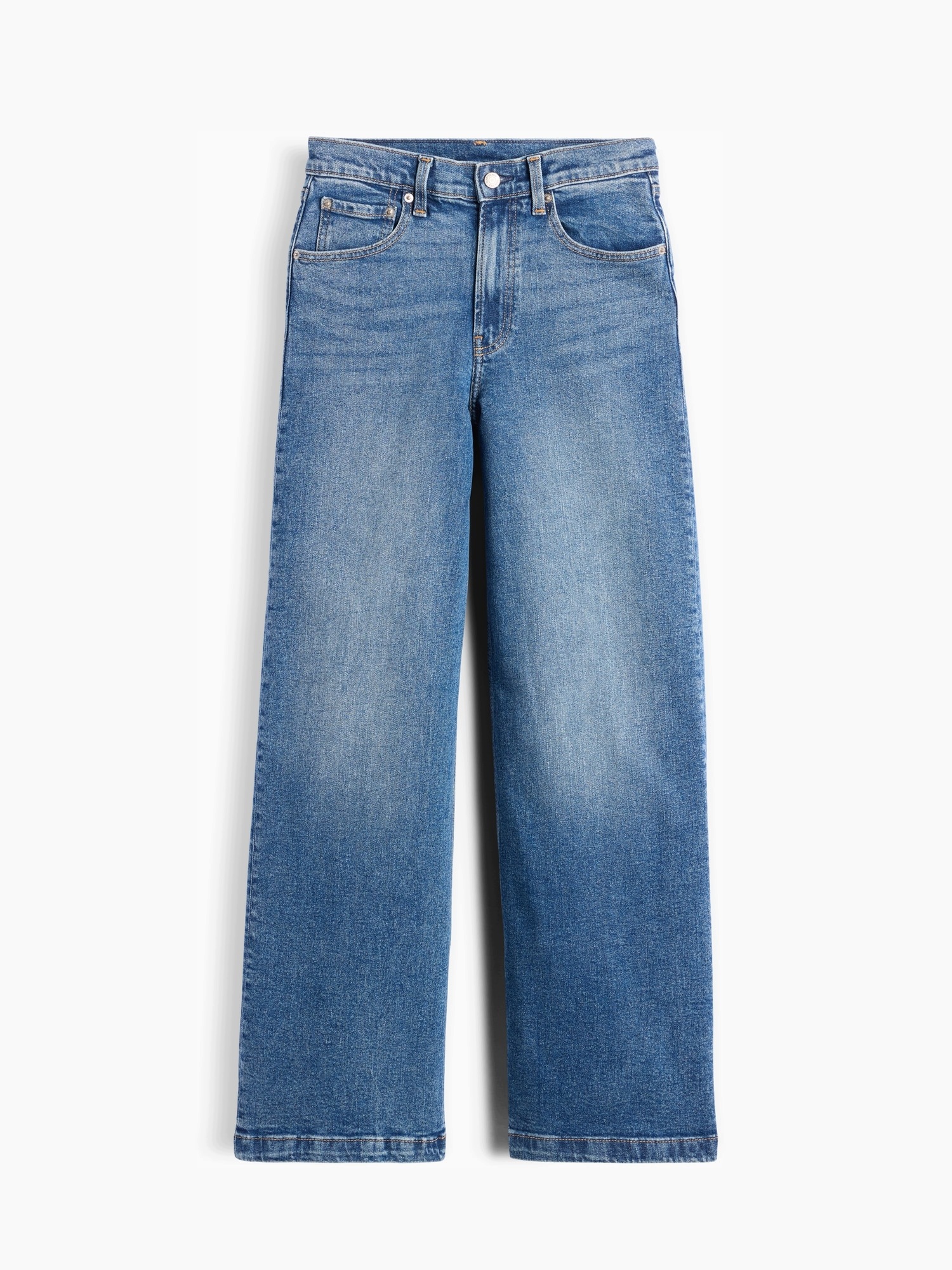 Gap Džíny High Rise Stride Wide-Leg