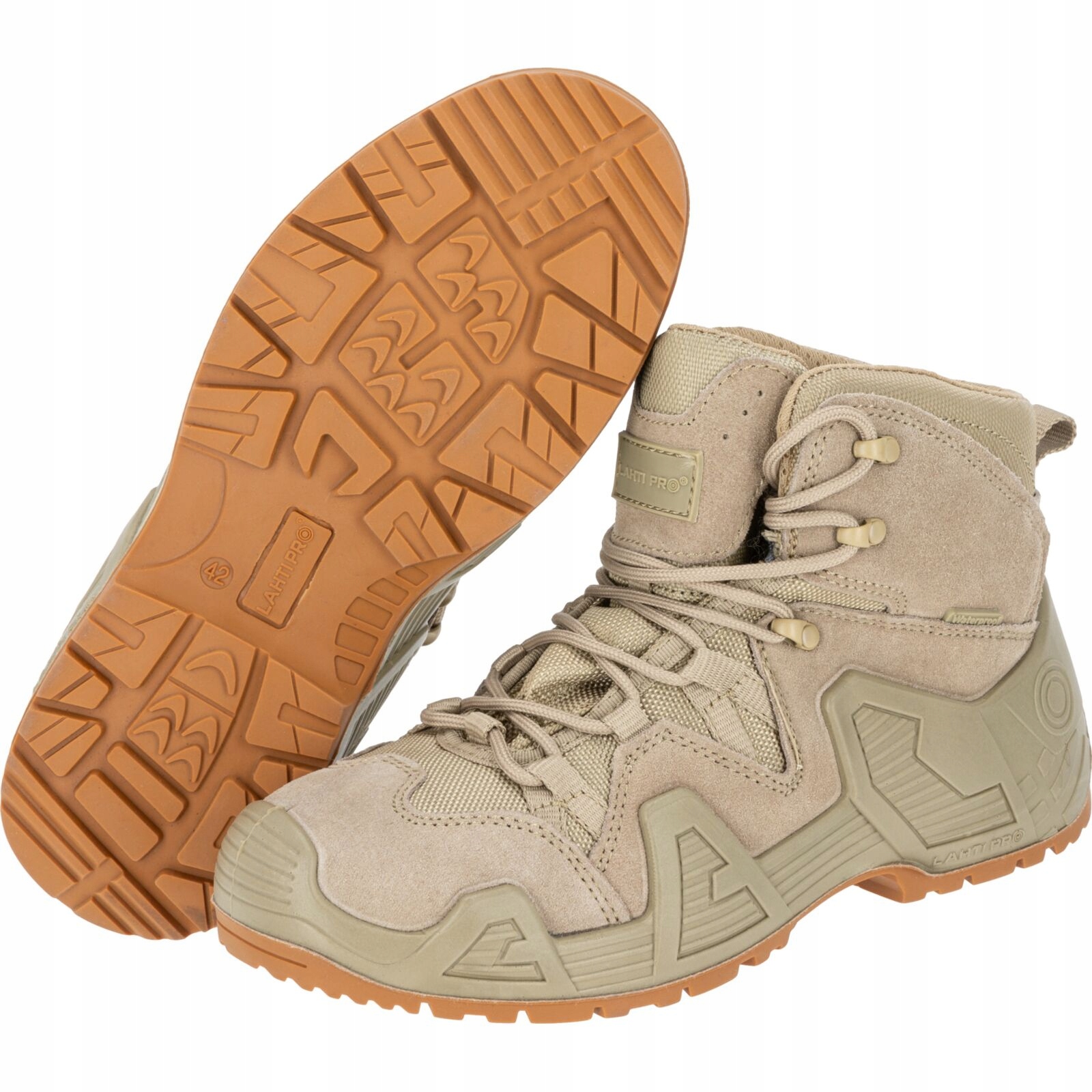 Lahti Pro Buty męskie outdoorowe trzewiki robocze trekkingowe beżowe L30126