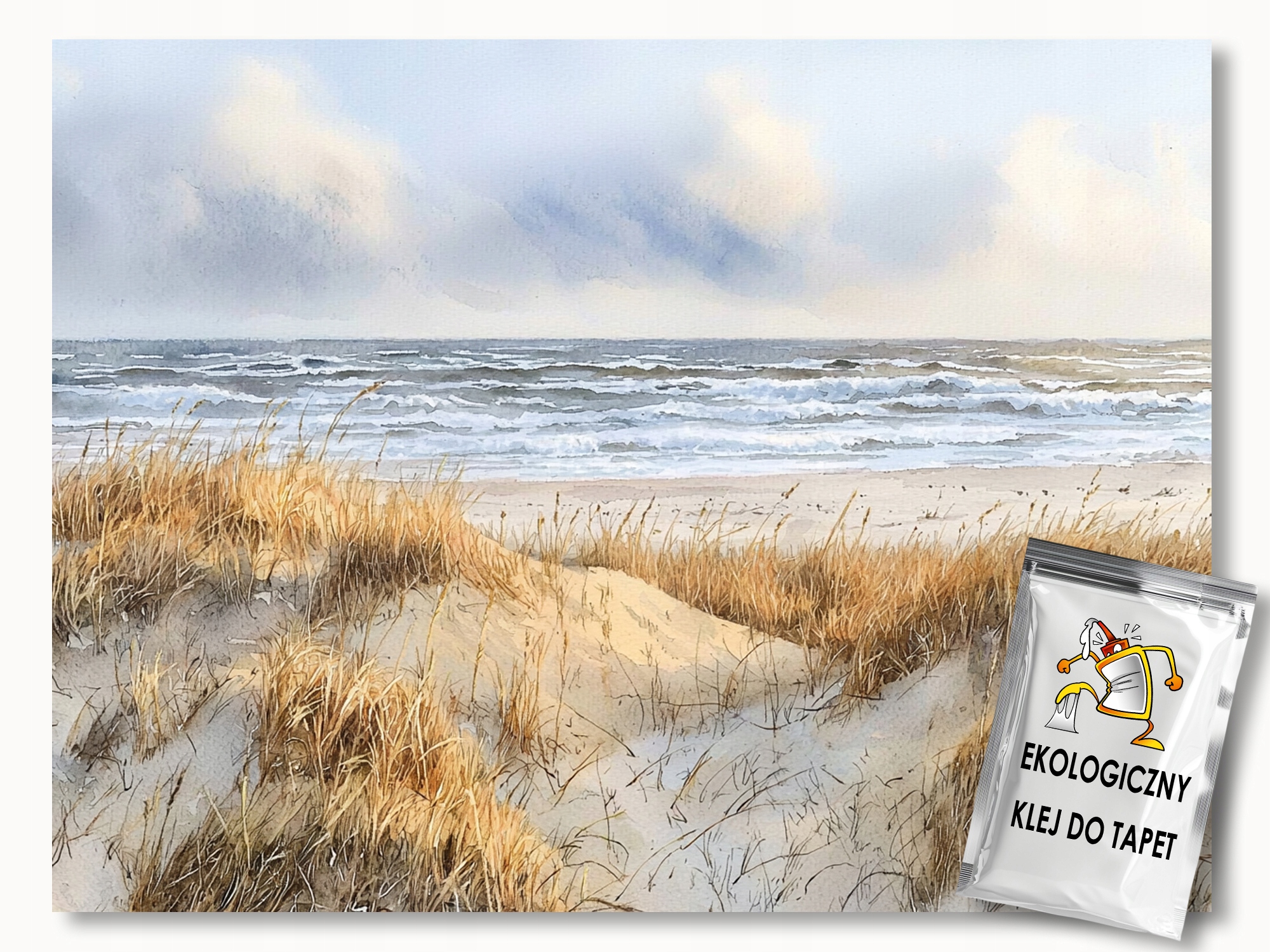 Fototapeta Flizelina Krajina Pláž Moře Vlny Duny Písek 200x140 155g