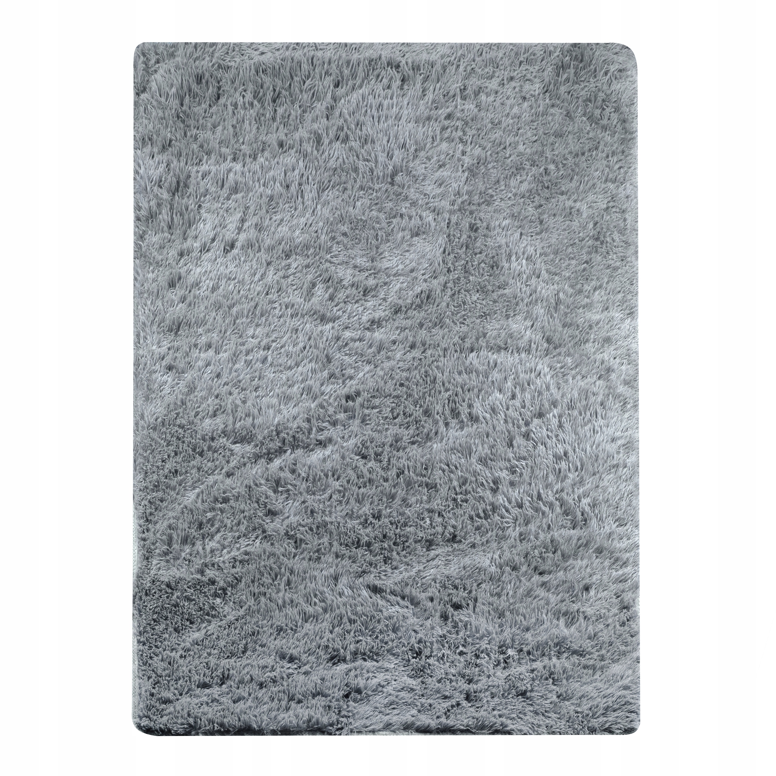Koberec Shaggy Šedý Nadýchaný Měkký Obšitý Kožešinou 160 X 220 CM Do Obývacího Pokoje
