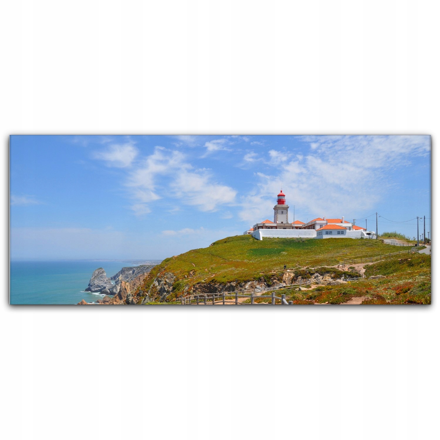 

Obraz canvas na ścianę 125x50 Latarnia Morska Klif