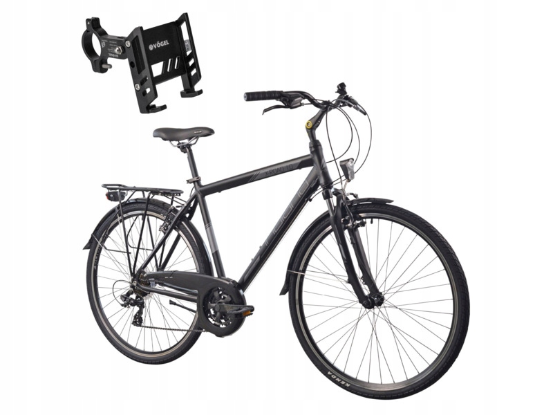 Rower trekkingowy Indiana X-Road 1.0 M17 28 cali (NT-210DG) Czarny Uchwyt