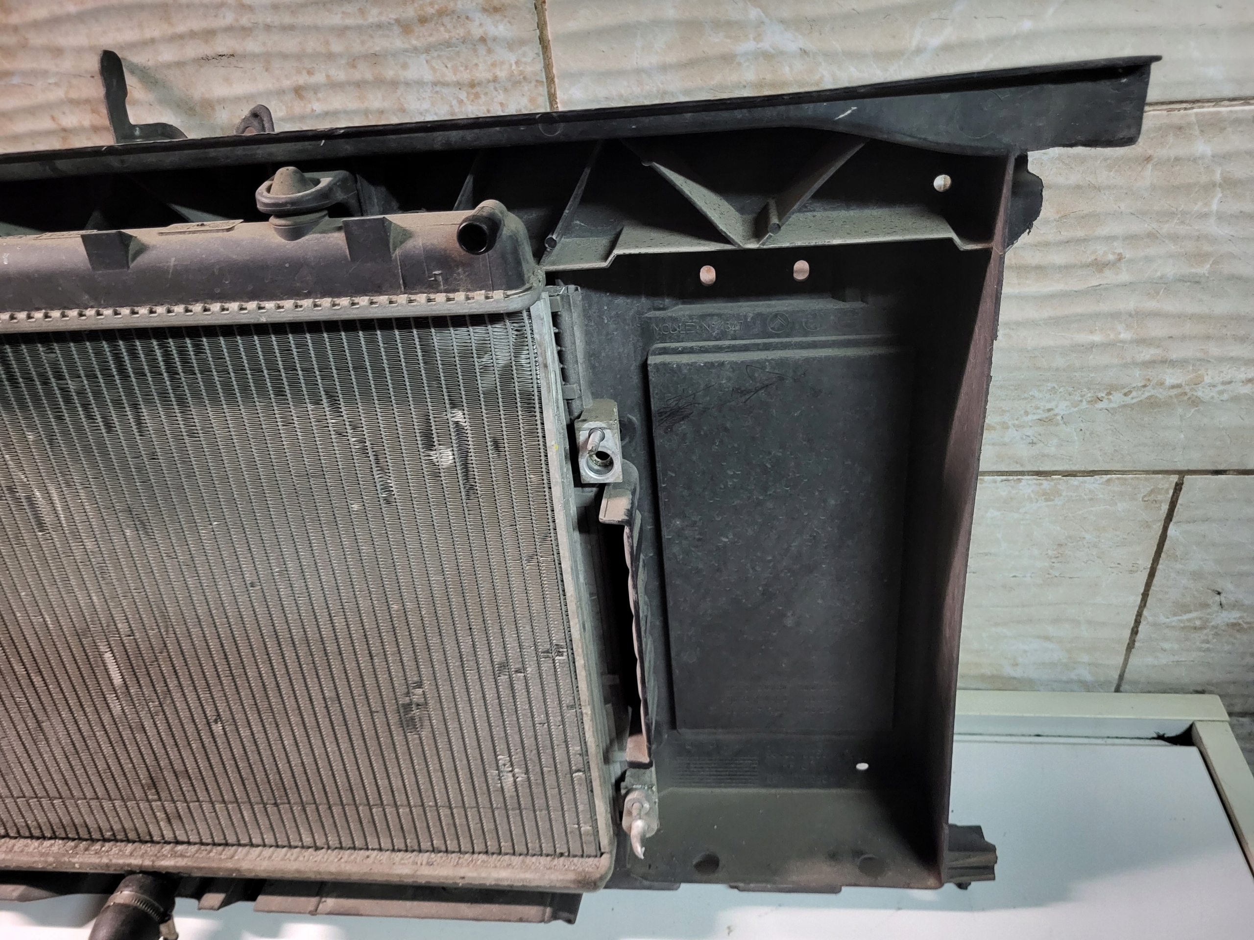 support panel for radiators radiator PEUGEOT 308 T7 1.6 VTI complete