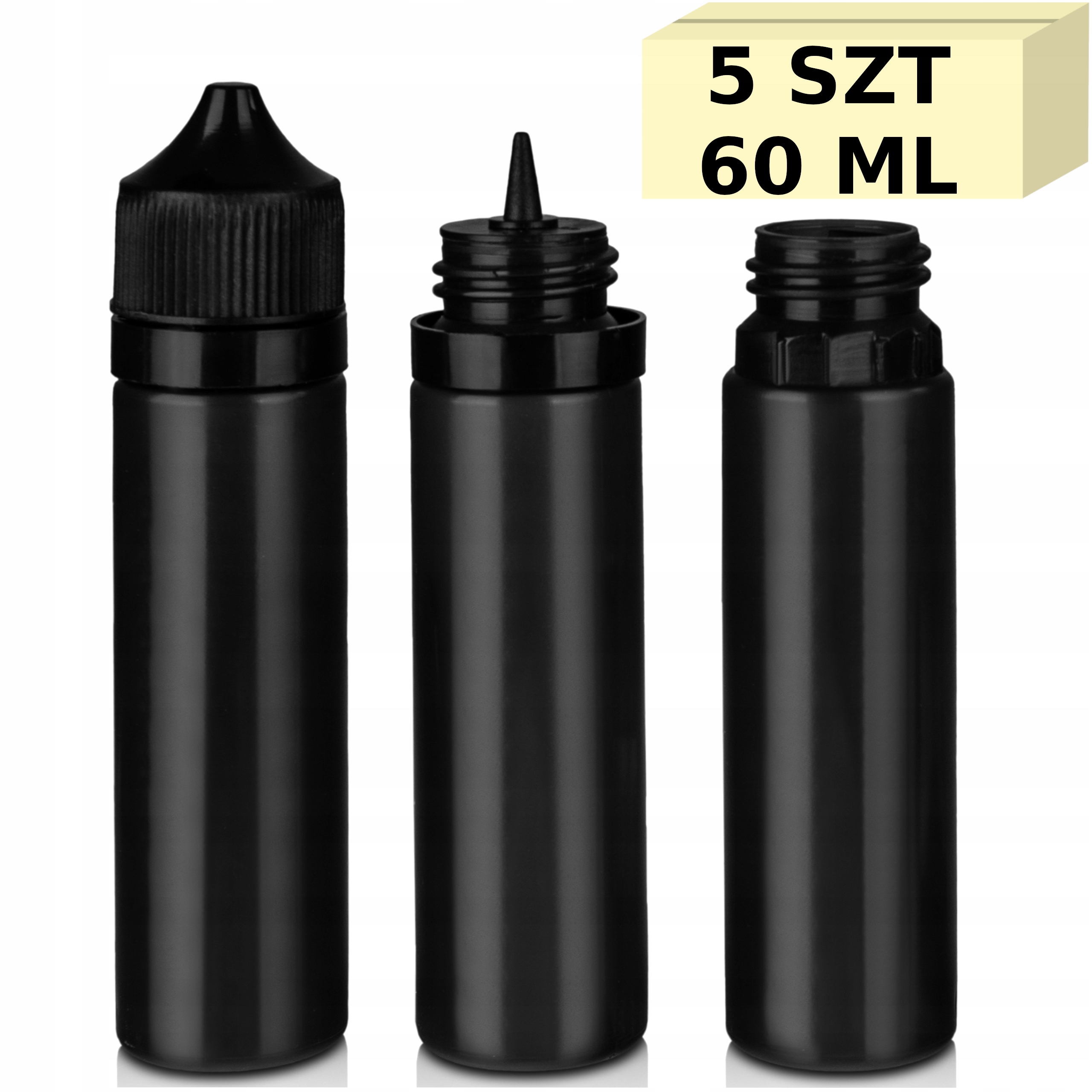 

Butelka 60 ml 5 Szt Liquid Buteleczka Buteleczki