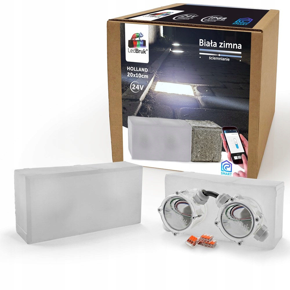 Świecąca Kostka Brukowa LED 24V Holland 20x10 BZ