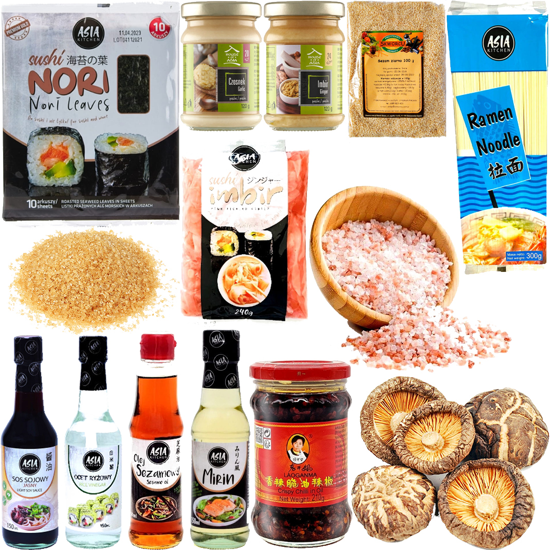 Levně Sada na výrobu krémového tonkotsu Hakata Fukuoki Ramen 14 produktů