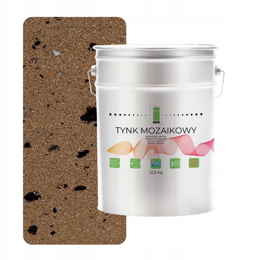 Mozaiková Omítka S Mikou Hnědá Marmolit Třída 1 Mozaika 12,5 kg Premium