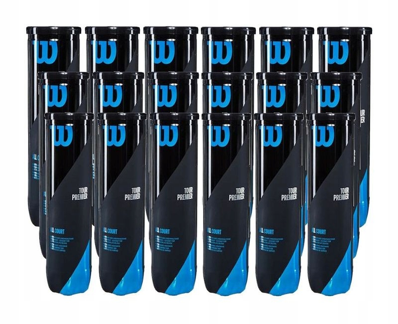 Tlakové tenisové míčky Wilson Tour Premier All Court 18 x 4 ks