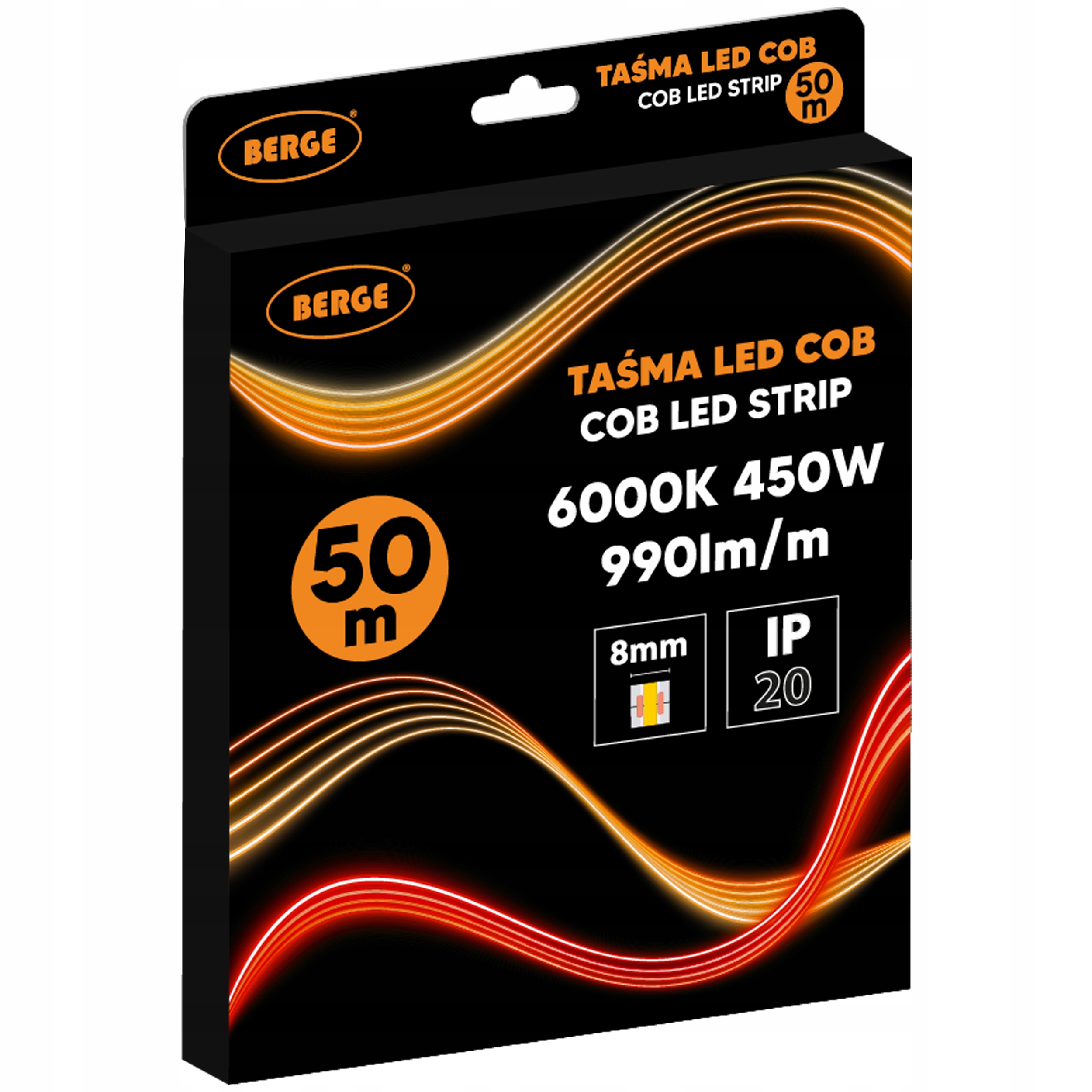 Led pásik 12V Cob Rgb 1 m 450 diód 15W viacfarebný 10 mm profesionálny Premium