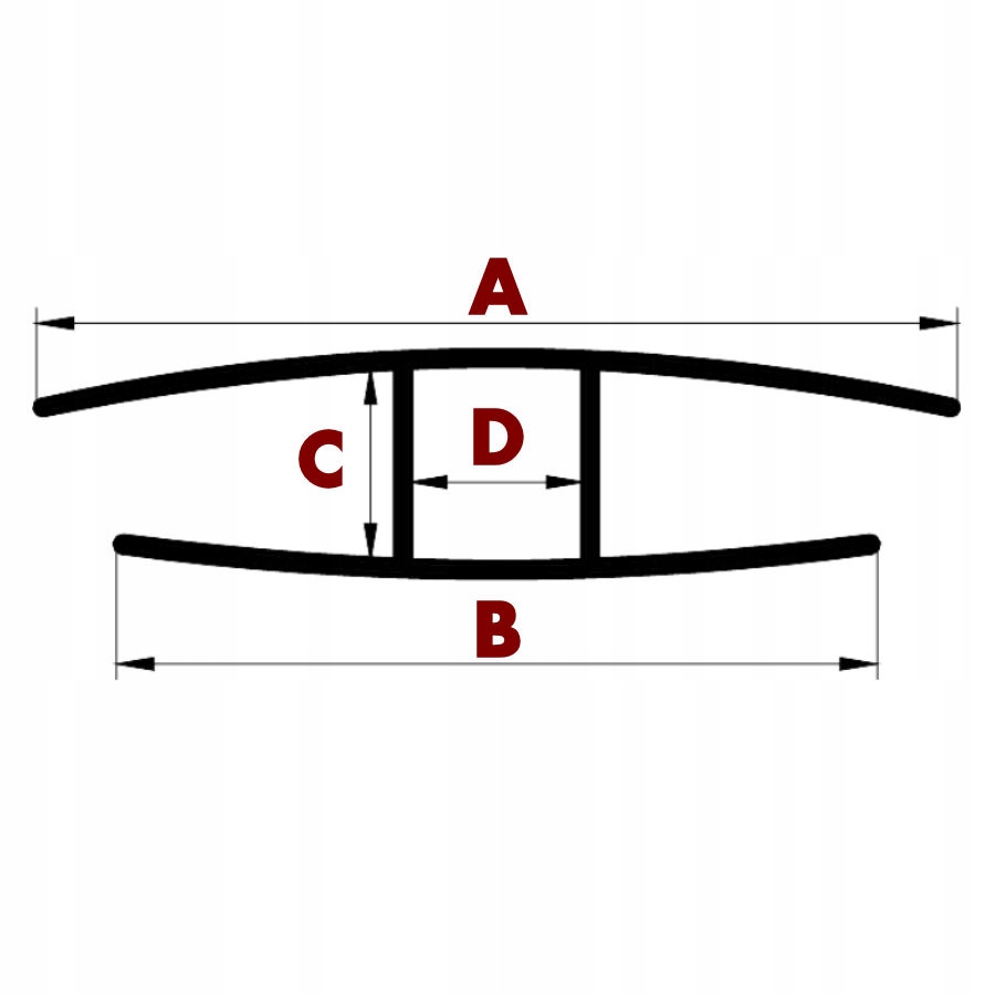 Profil łączący do poliwęglanu typ H10 2mb Marka inna