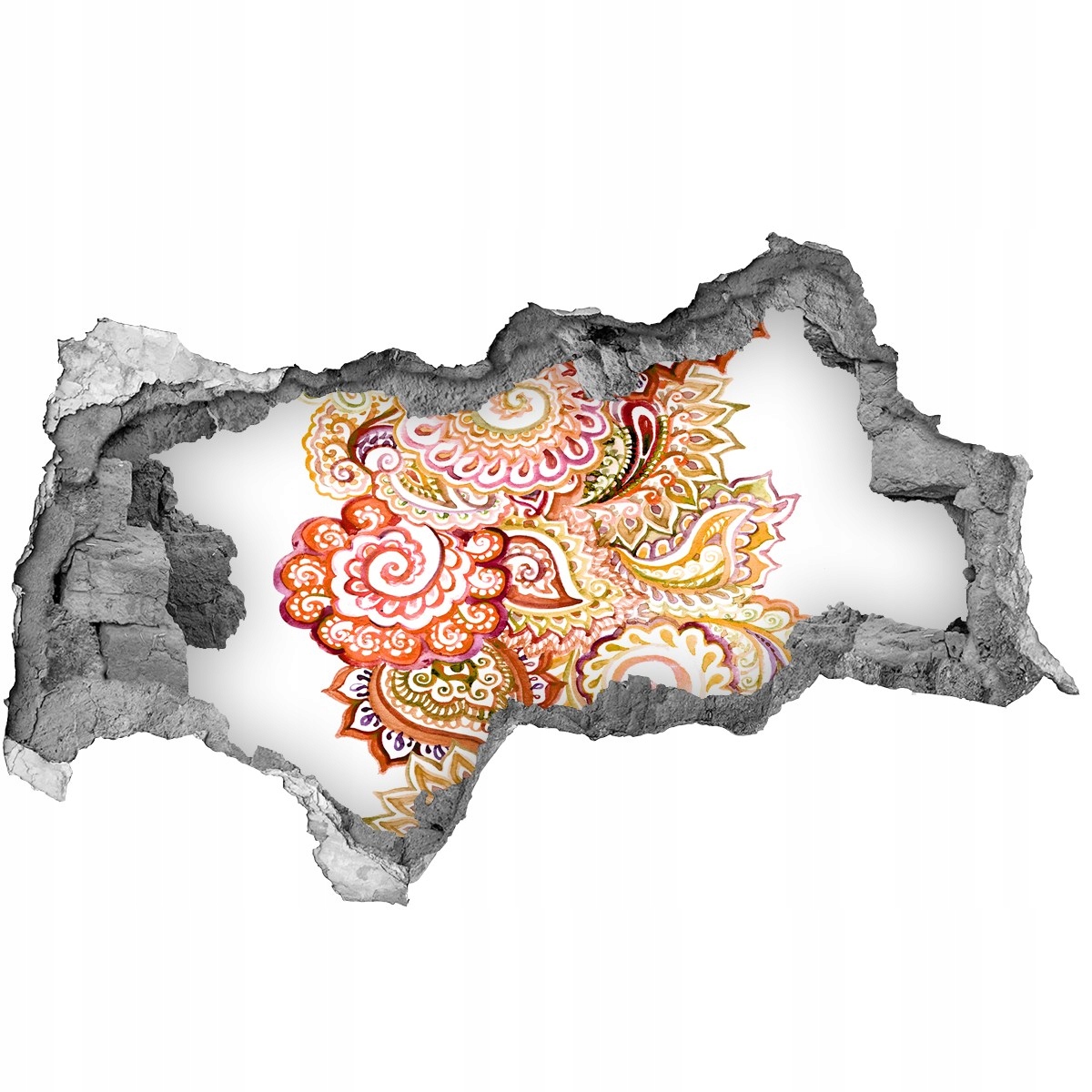 

Samoprzylepna dziura na ścianę Ornamenty 95x73