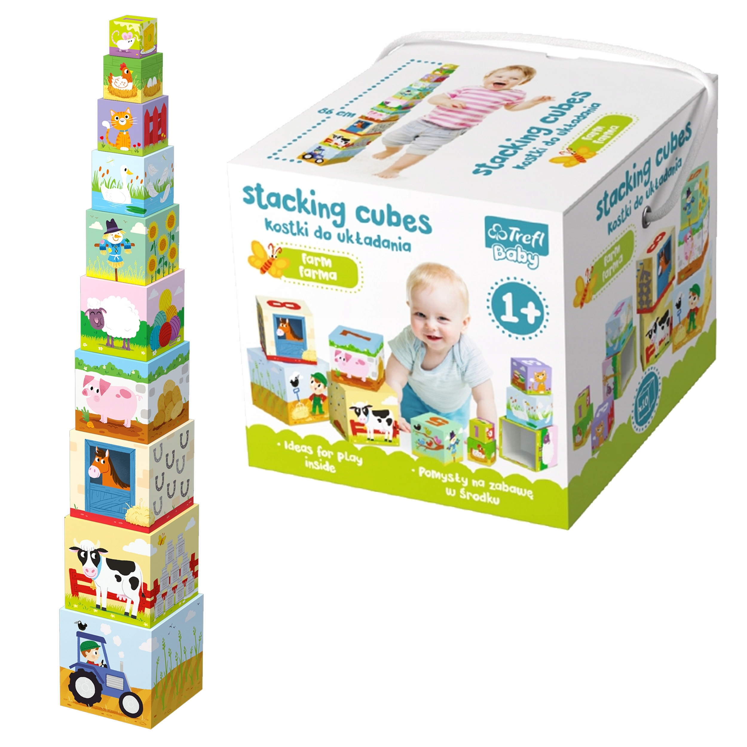 

Stacking Cubes Kostki Do Układania Farma Trefl