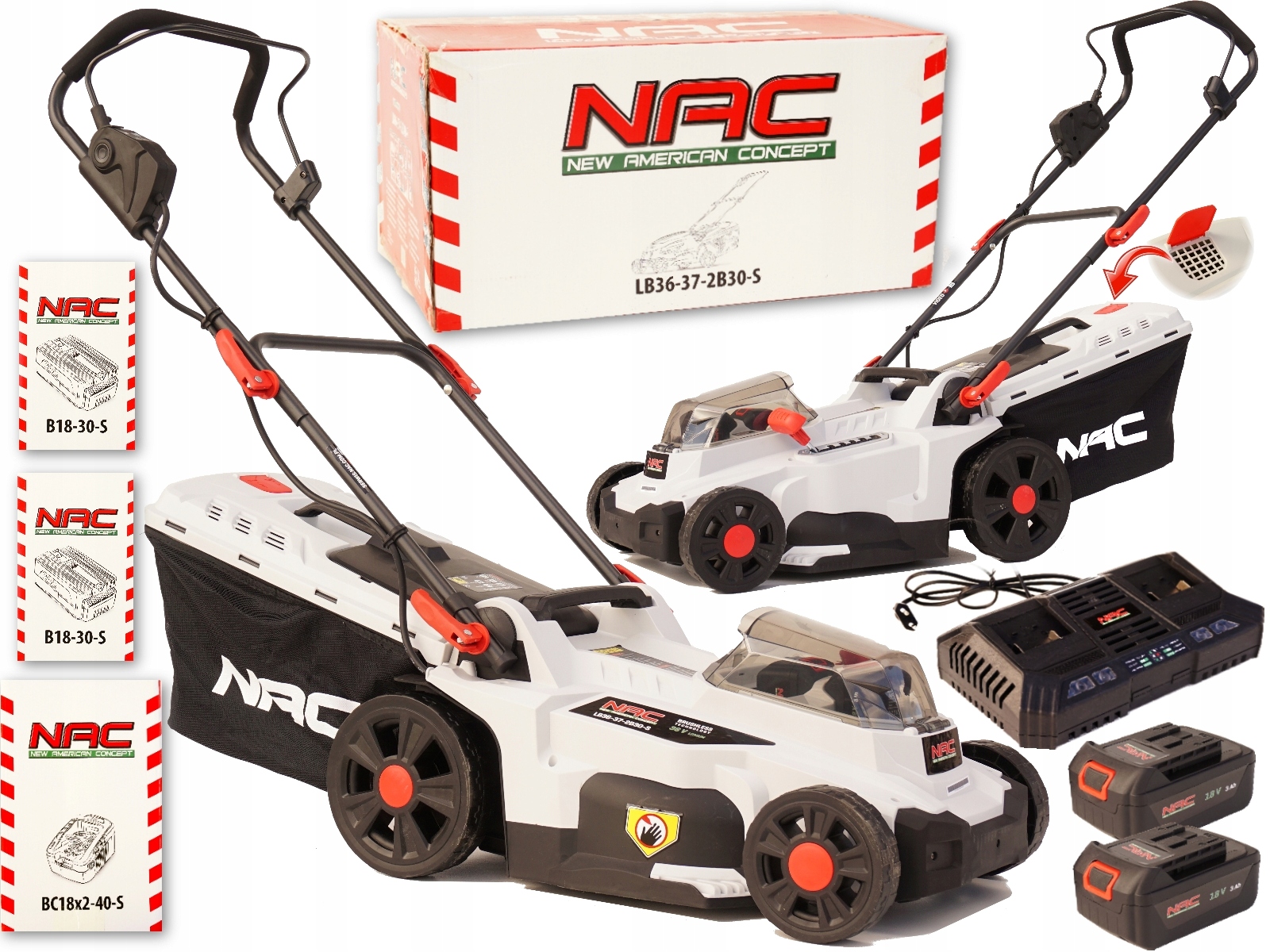 

Nac Kosiarka Akumulatorowa LB36-37-2B30 36V Li-Ion