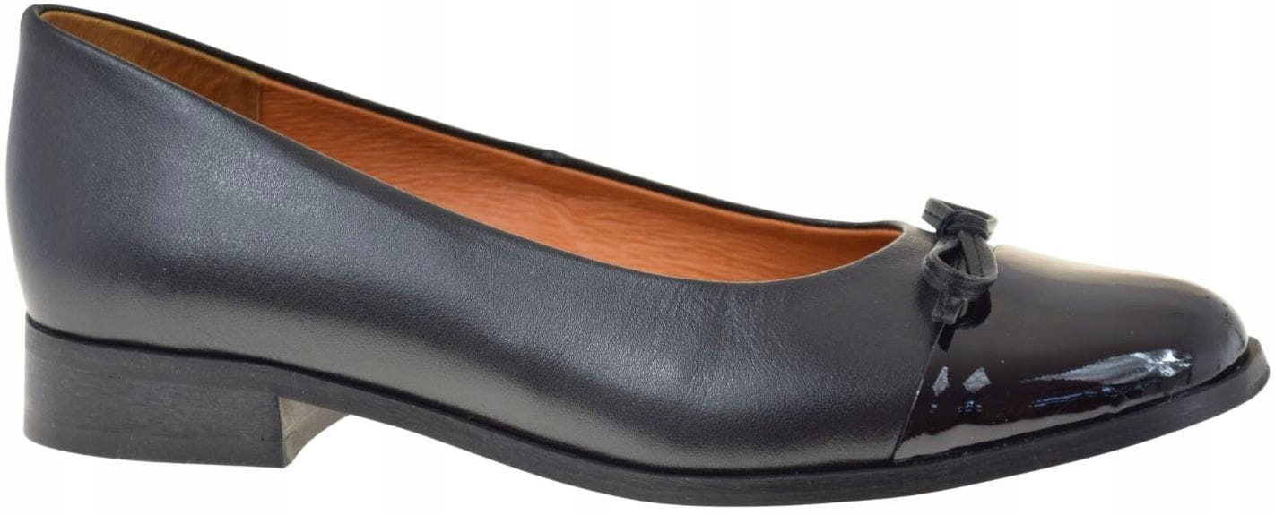 Elegantní dámské polobotky kožené mokasíny Veronna 1932 módní černé VEL.38