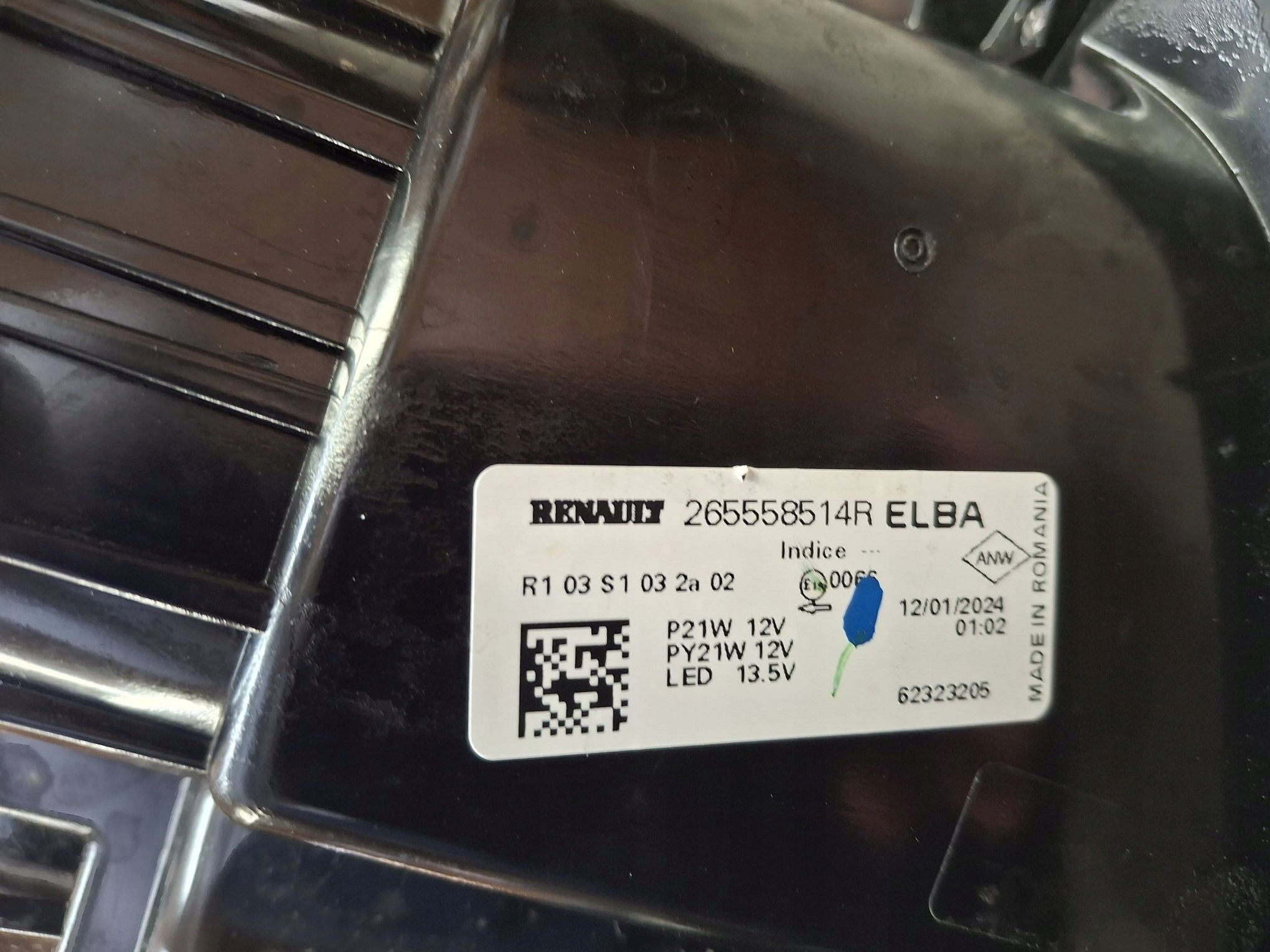 light left rear DACIA DUSTER II LIFT LED 2021R->