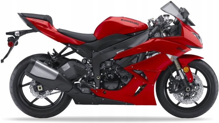 Samolepky Na Motocykl Juula Pro Kawasaki Zx 6R 2009-2010 Červené R9