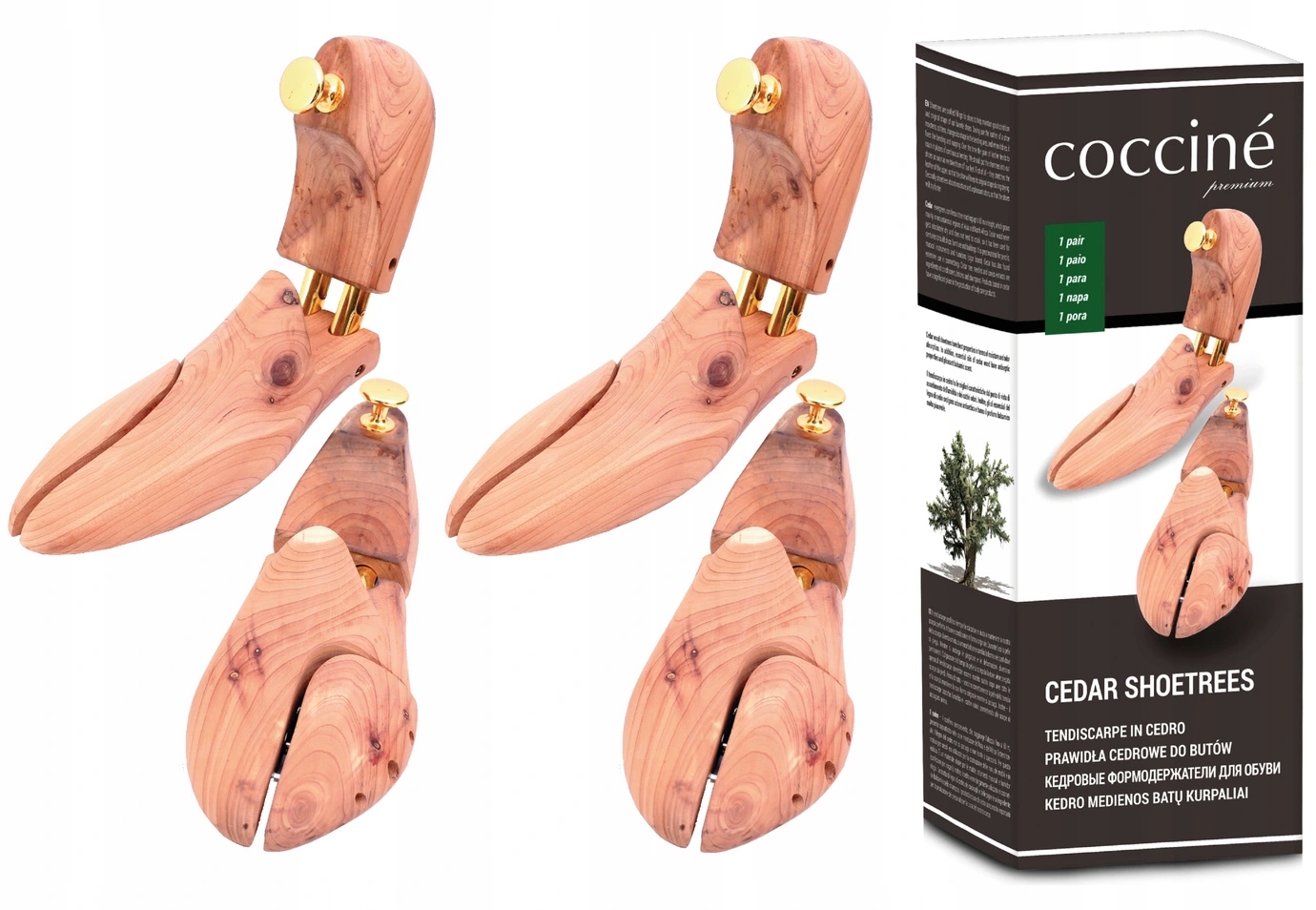 

Coccine Zestaw 2x Prawidła Cedrowe do butów 41-42