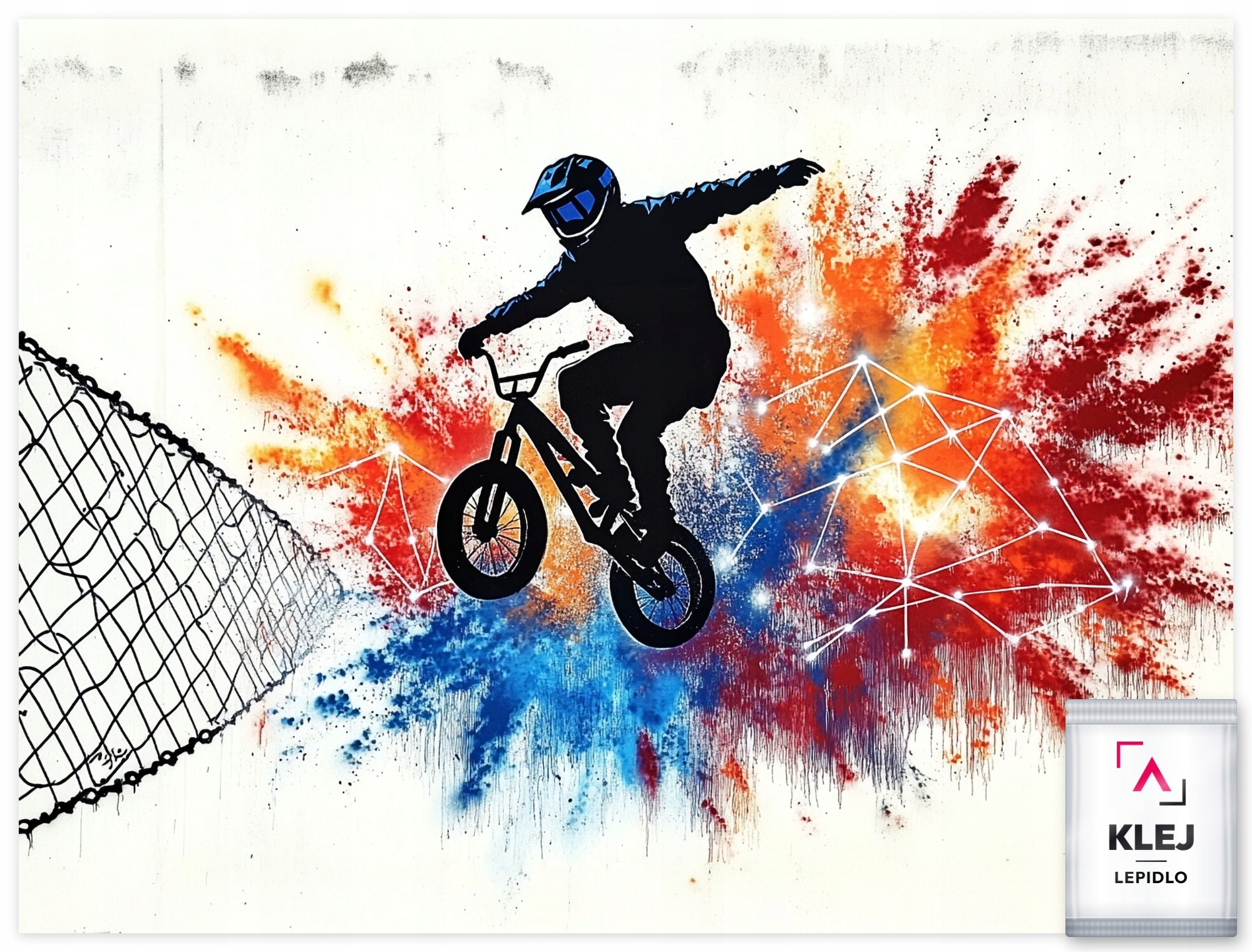 Fototapeta Flizelina Graffiti Sport Kolo Bmx Akrobacie 368x254 130g