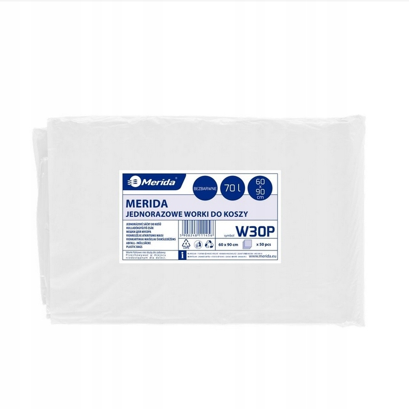 

Merida Worki Na Śmieci 70 L Bezbarwne Mocne Grube