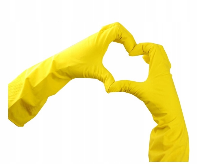 MOCNE Rękawice robocze GUMOWE OCHRONNE Rękawiczki gospodarcze roz L Marka bez marki