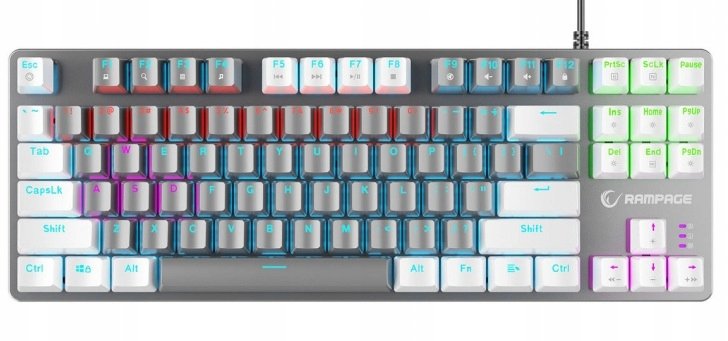 Klawiatura Rampage Snug Krgd Red Switch (SNUGK14RS-GW)