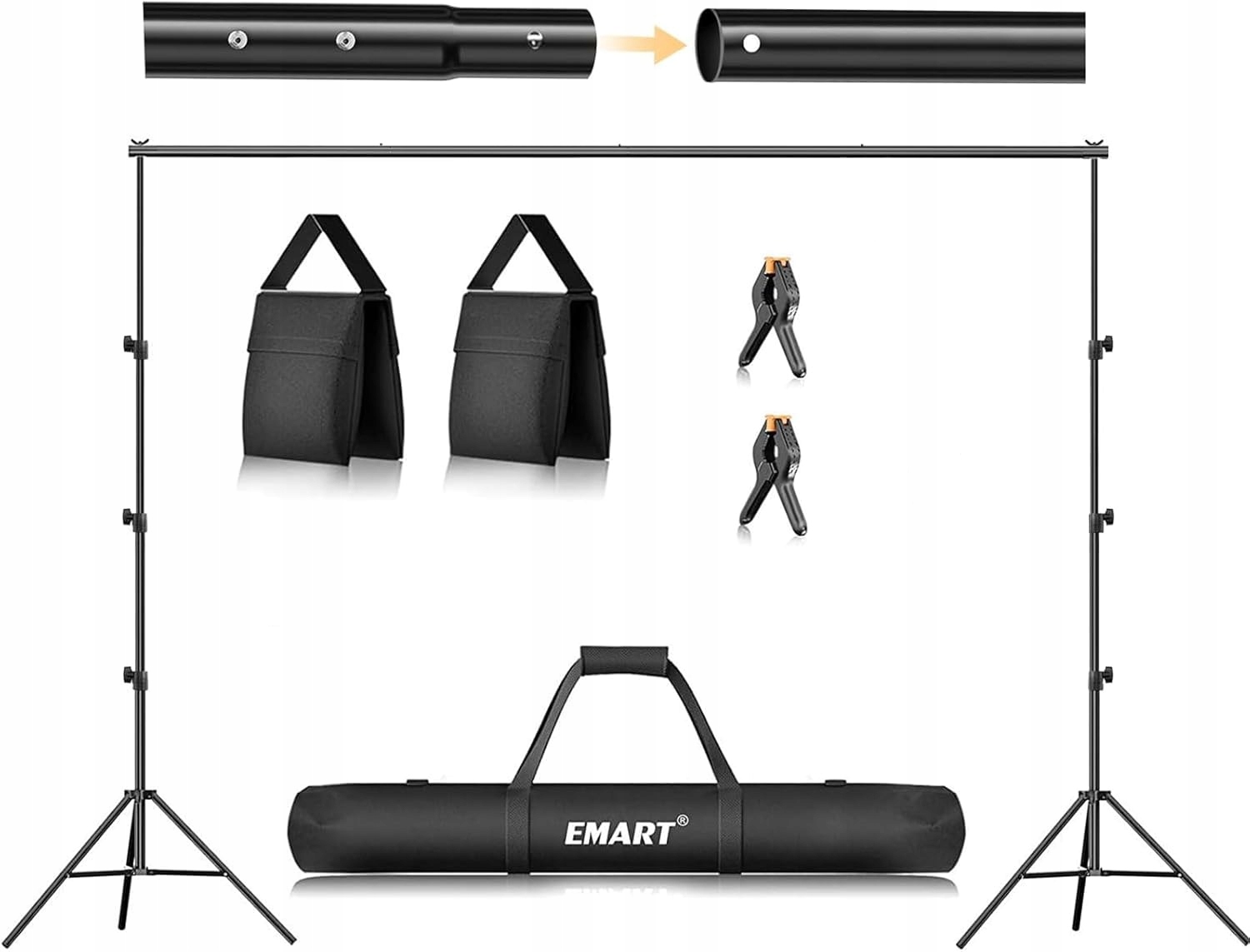 STATYW BELKA ZESTAW DO ZAWIESZANIA TŁA TEŁ 2,6x3M