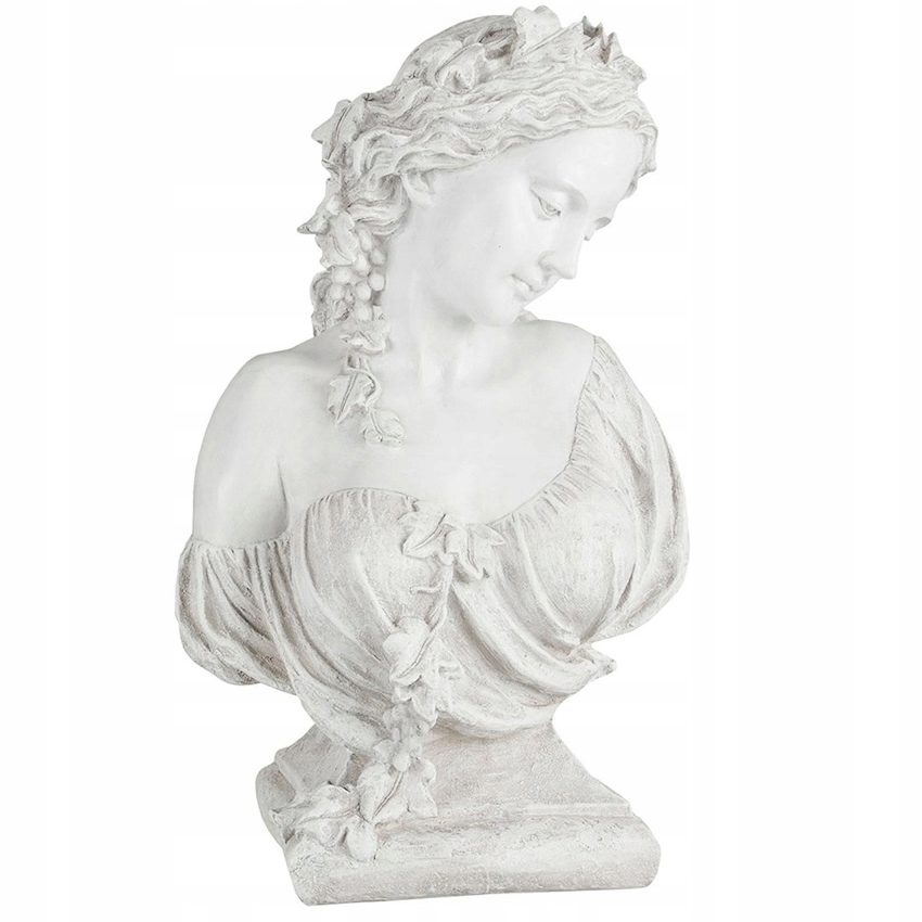 Dekorativní Figurka Řecká Socha Do Obývacího Pokoje Domu Velká 50 cm Bílá Ozdoba