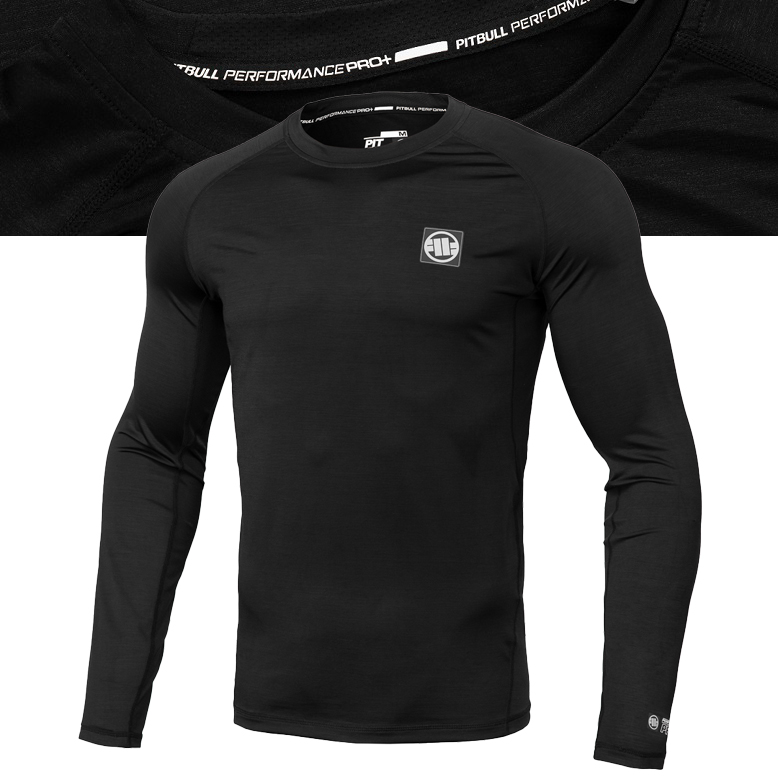 Męski Longsleeve Rashguard Pitbull Performance Pro plus New Logo