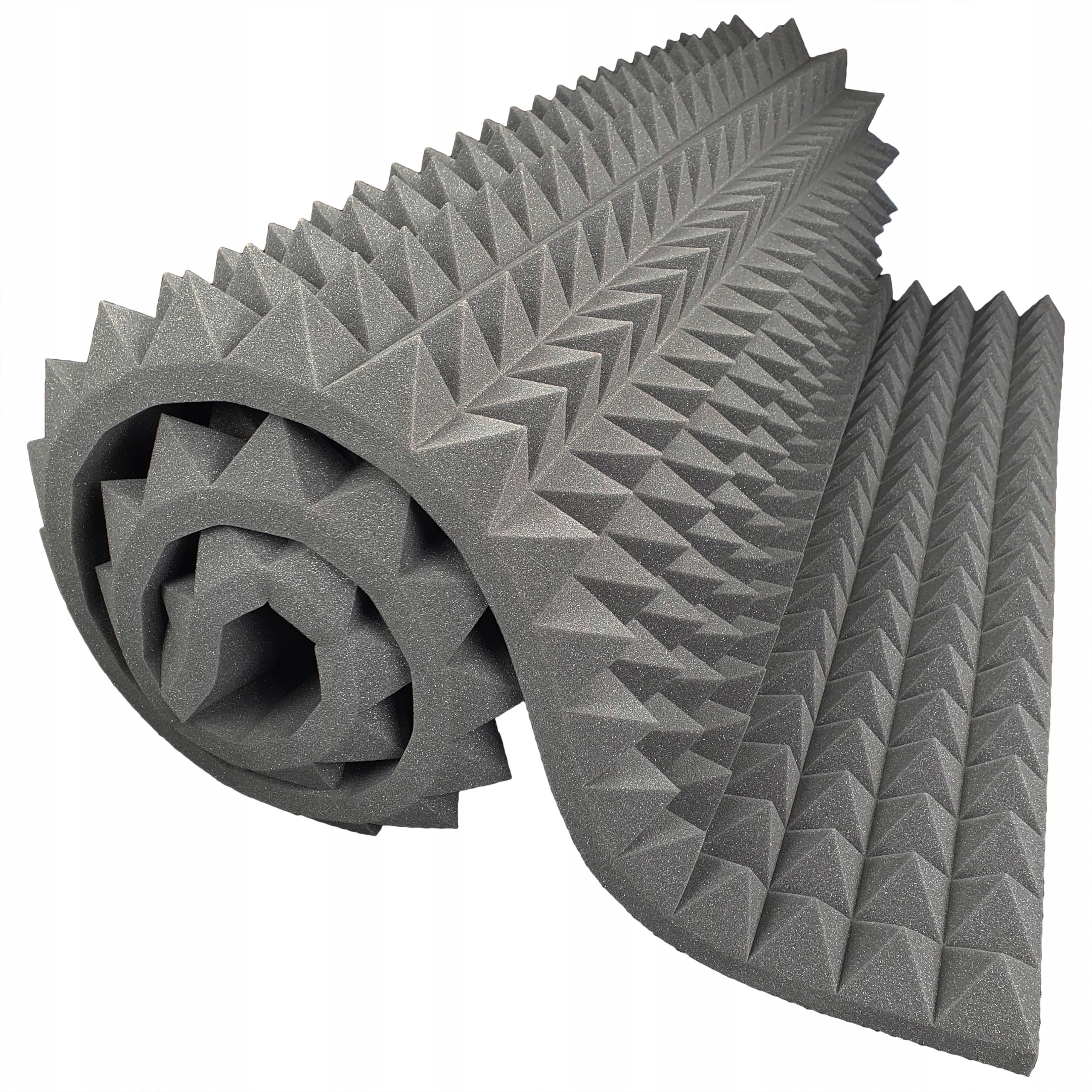 Pianka Akustyczna Piramidka 5 cm Mata Wygłuszająca 100x200 cm Wygłuszenie