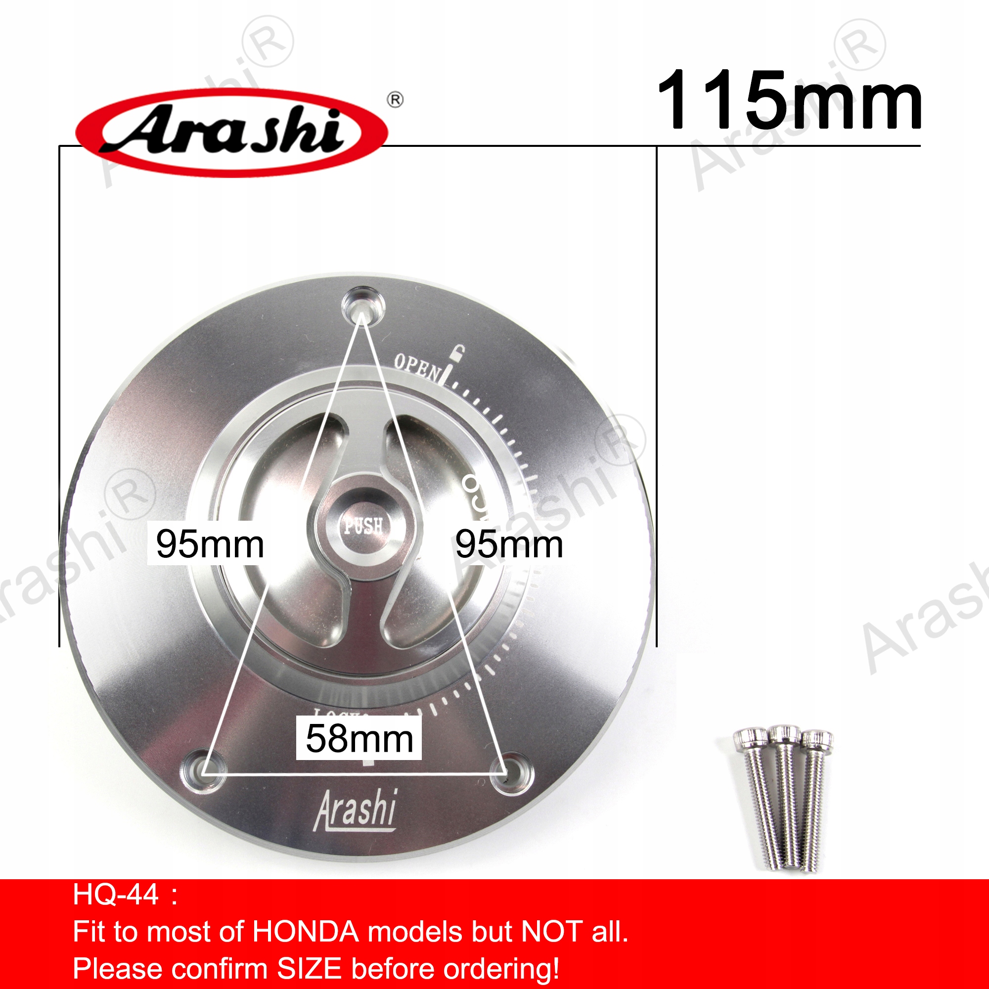 HQ-44S-4 - Кришка паливного бака для HONDA CB599 CB600 HORNET