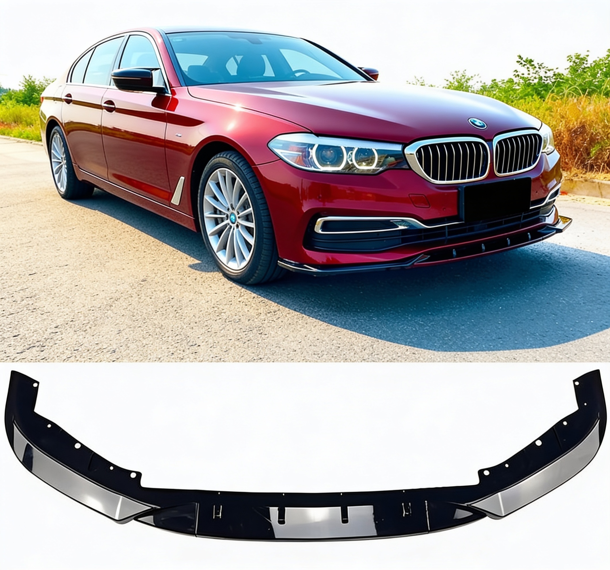Bmw G30 G31 2017-2020 Predstavec Nárazníka Štandard Obyčajný Predný Čierny Lesk