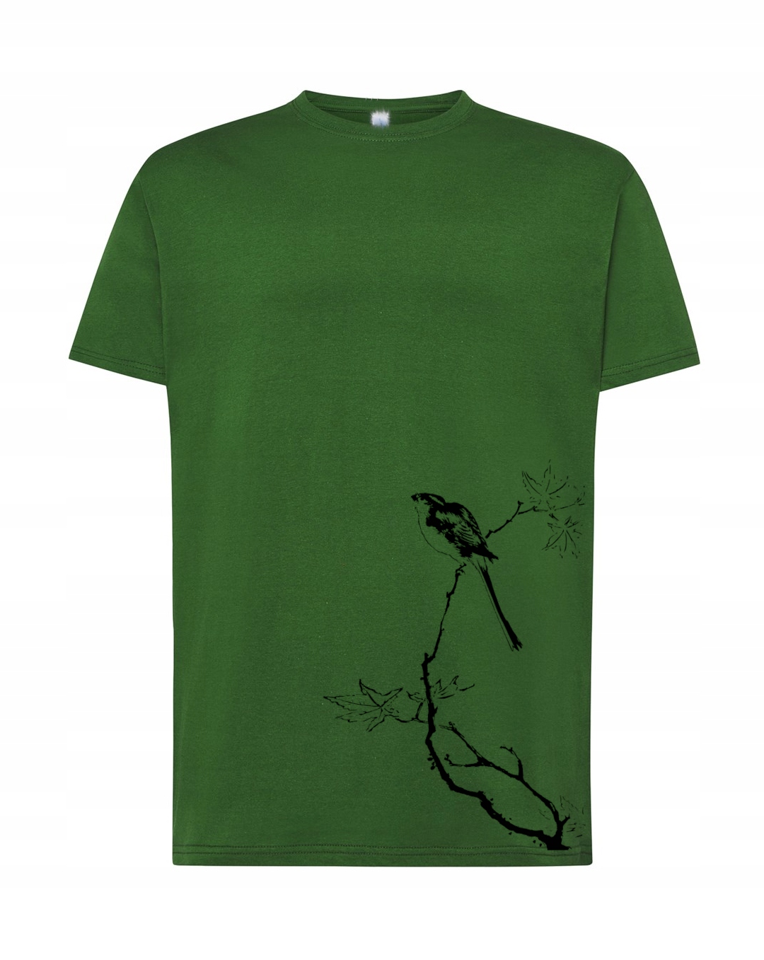 

T-shirt Męski Modny Nadruk Ptak Na Gałęzi rozm 4XL