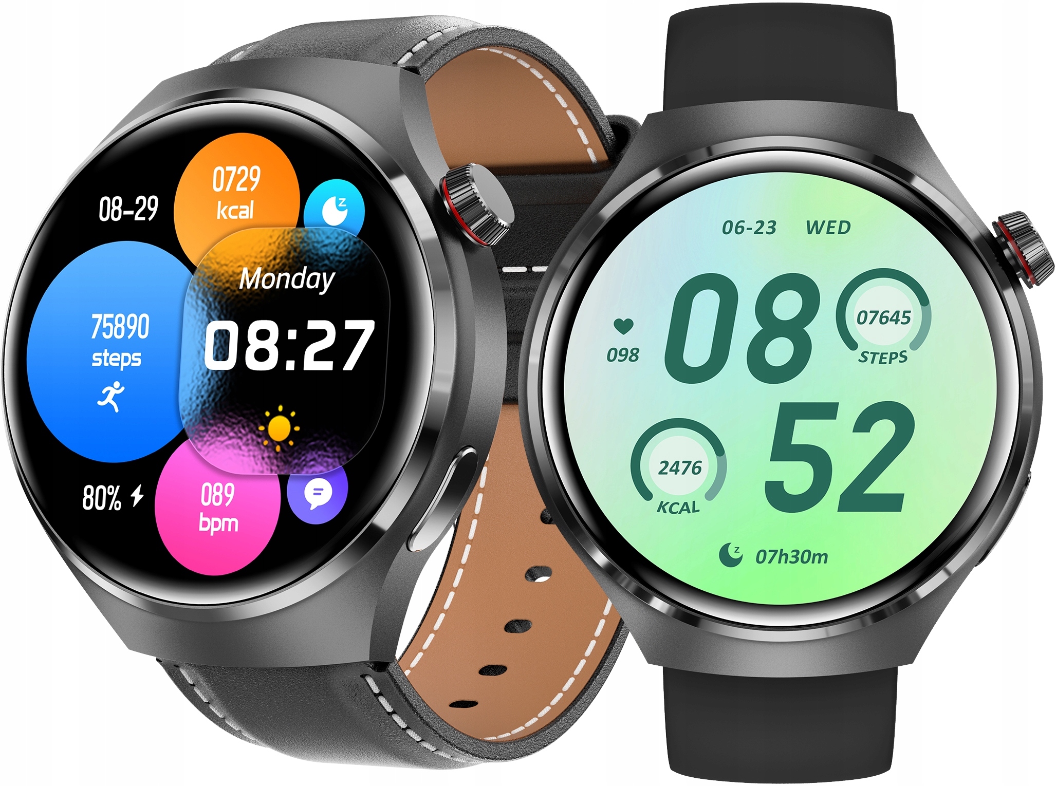 SMARTWATCH MĘSKI ZEGAREK POMIAR CUKRU GLUKOZA TEMPERATURA ROZMOWY 2paski EAN (GTIN) 4006145479028