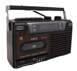 Przenośne radio kasetowe retro Głośnik AM / FM MK-138