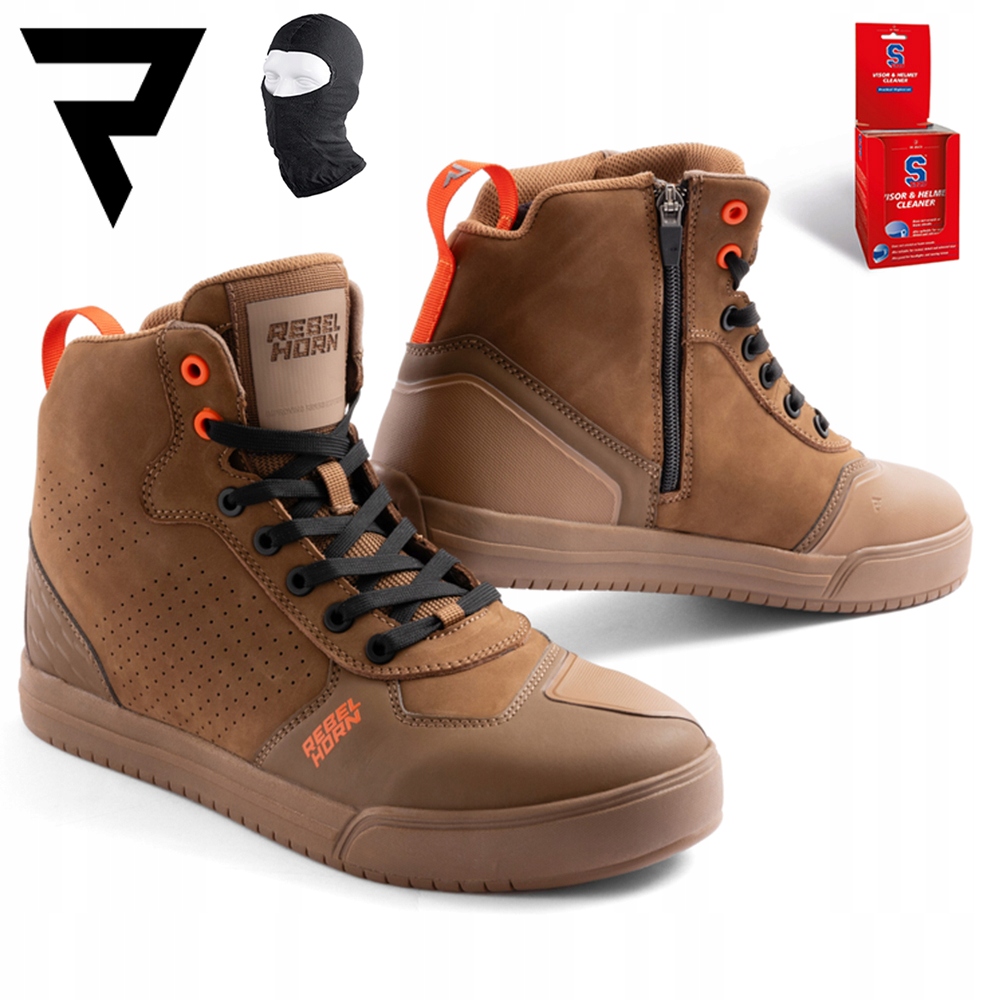 Motocyklové Topánky Rebelhorn Spike Brown Mestské Tenisky Darčeky